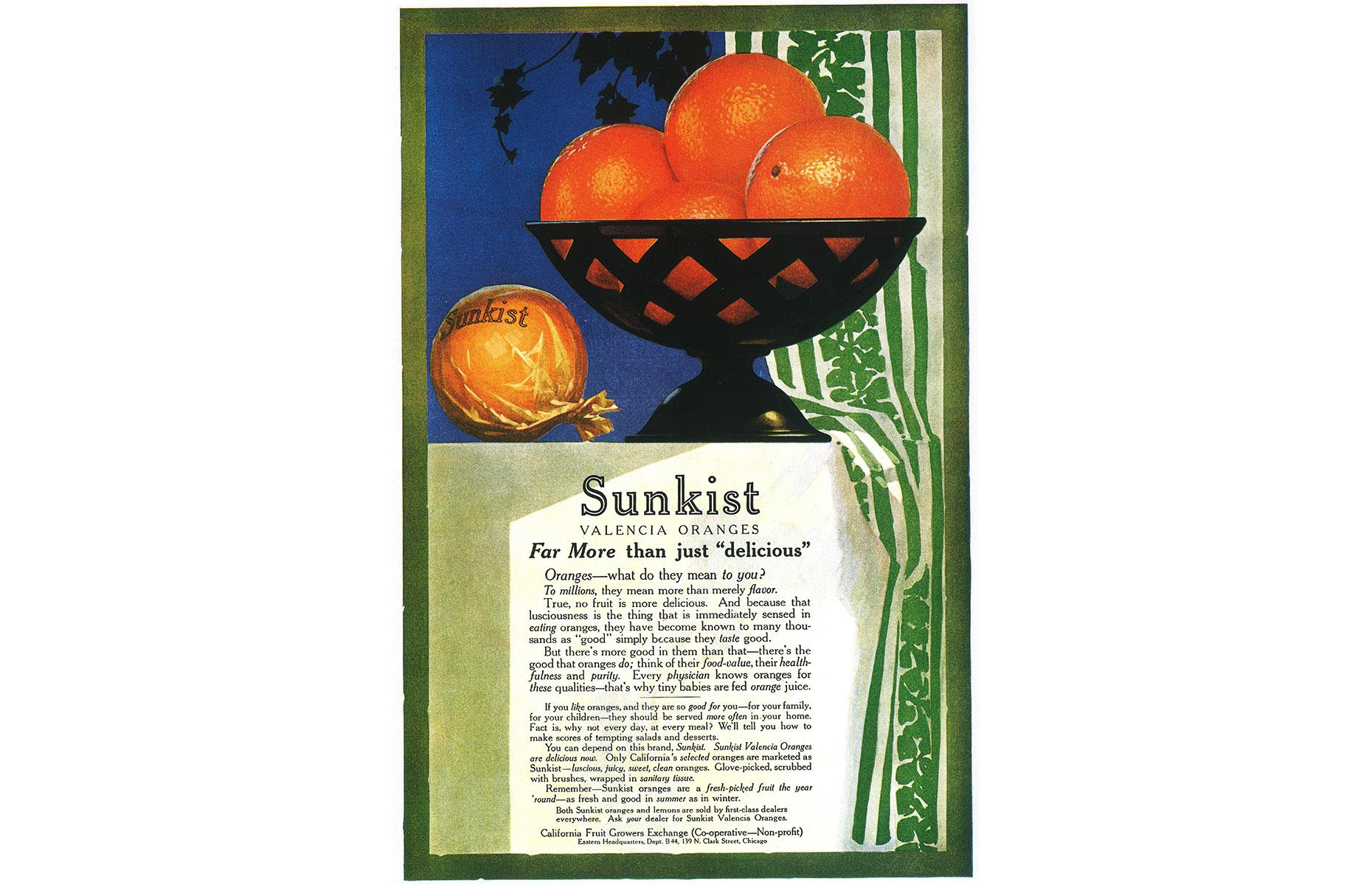 Sunkist Oranges: 1907