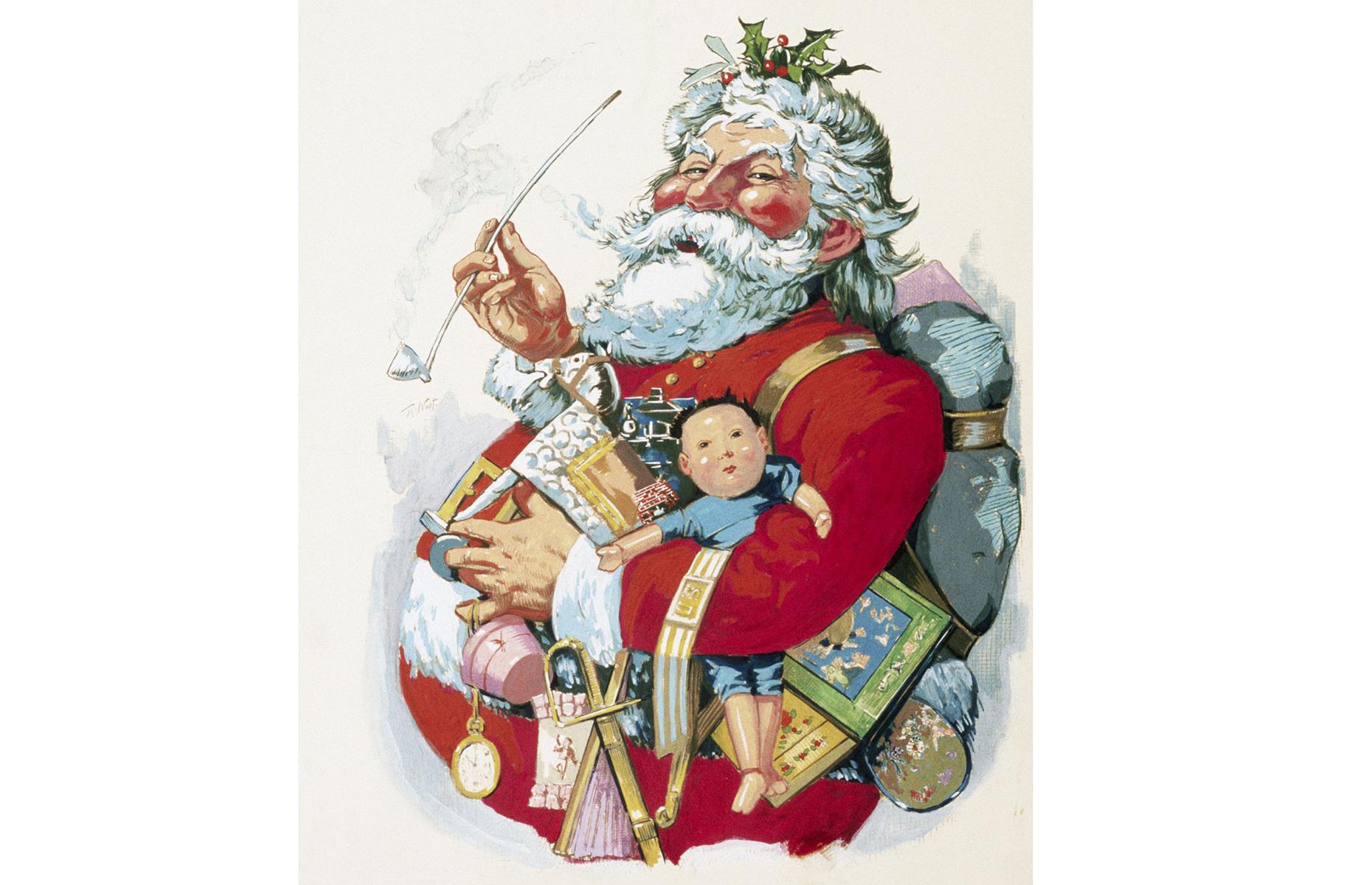 Santa's red suit was invented by Coca-Cola