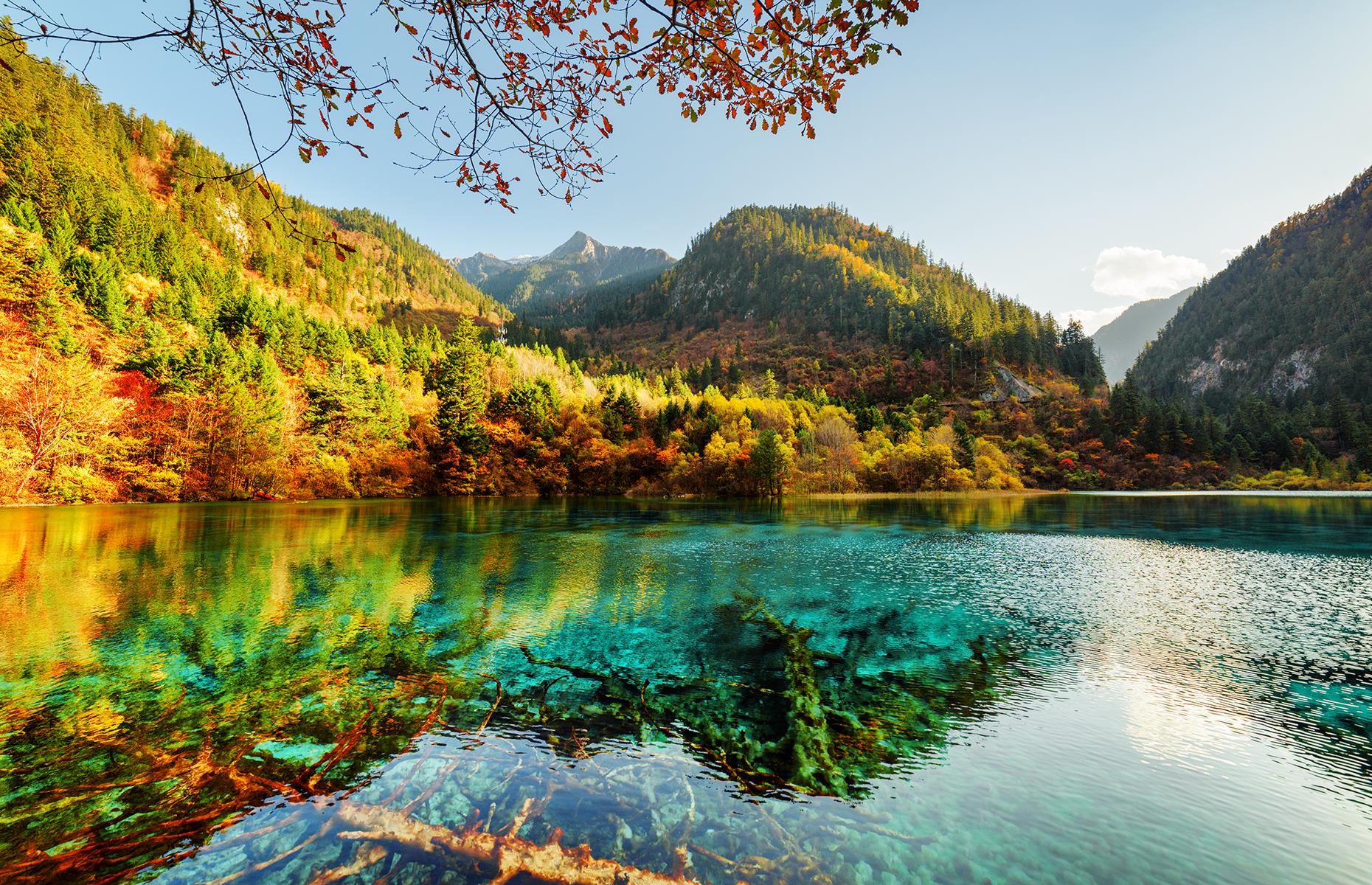 Five Flower Lake, Sichuan, China
