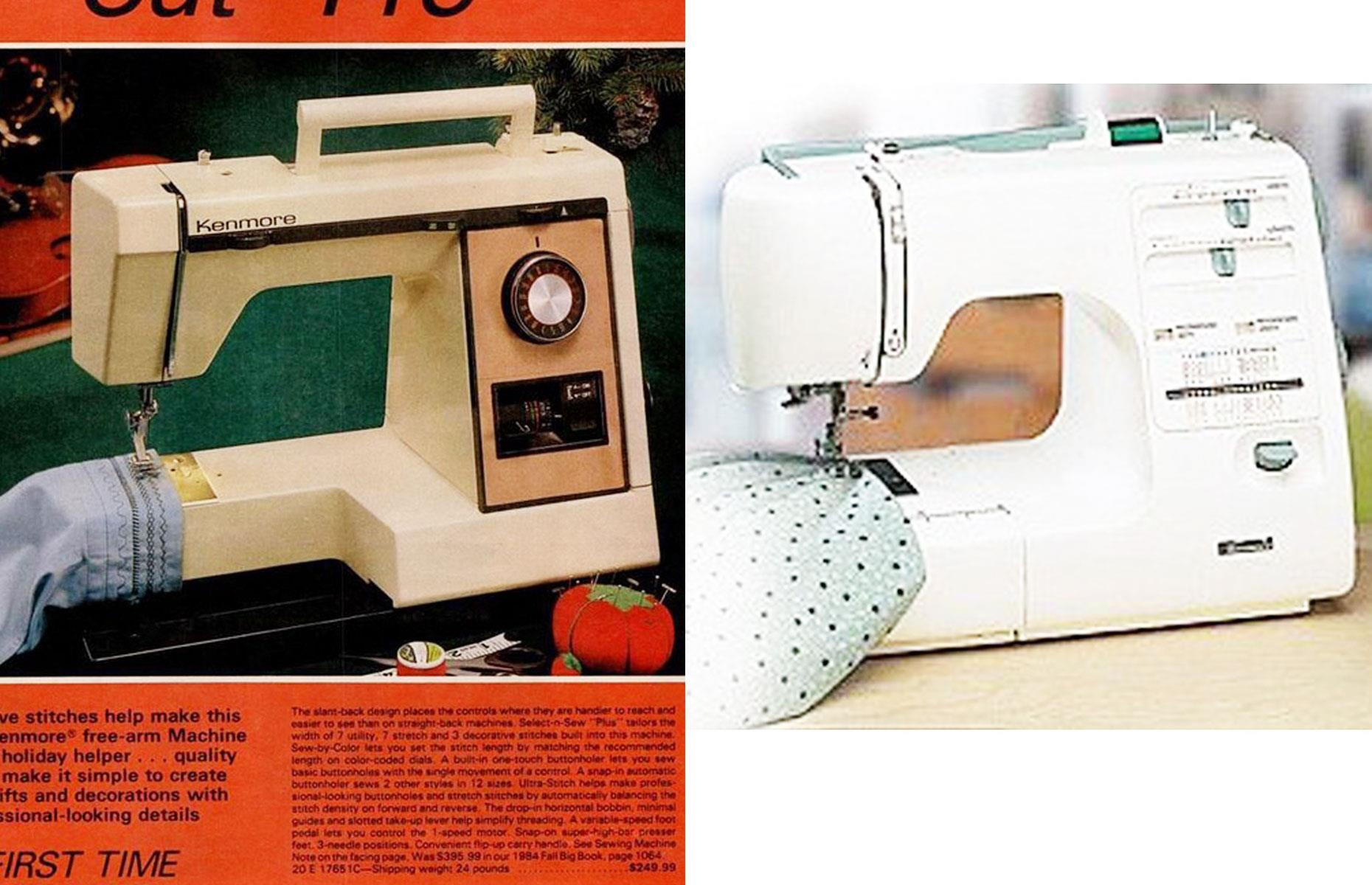 Kenmore sewing machine: 538% more expensive in 1984