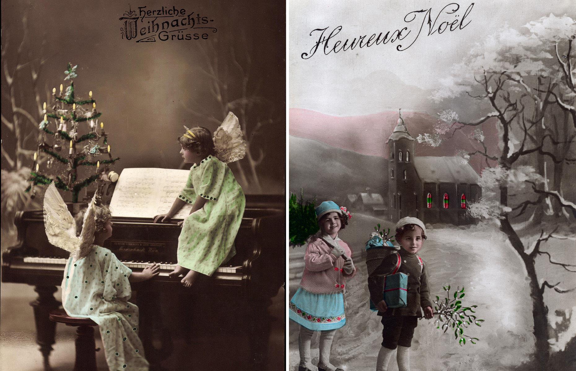 1910s: vintage holiday cards