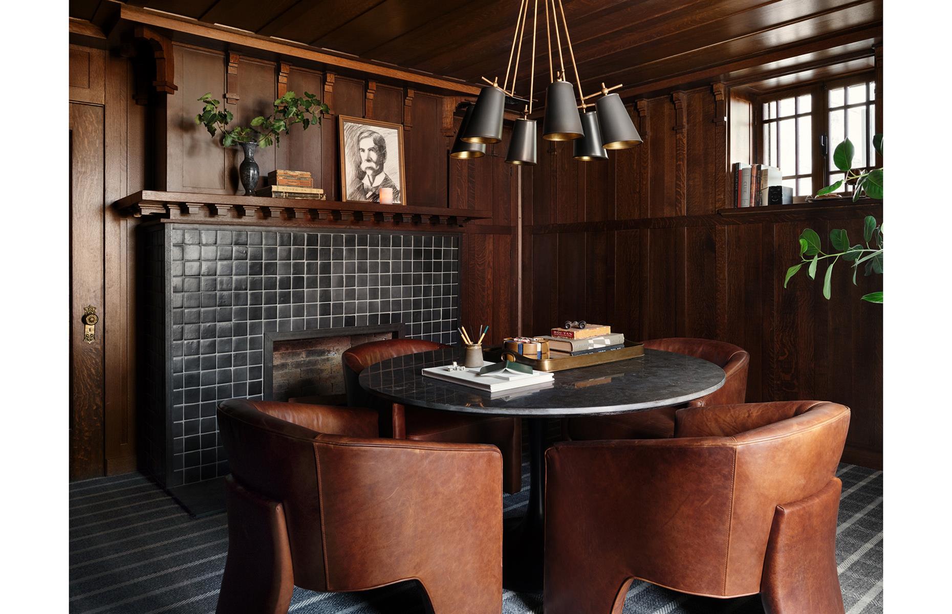 A more casual dining space