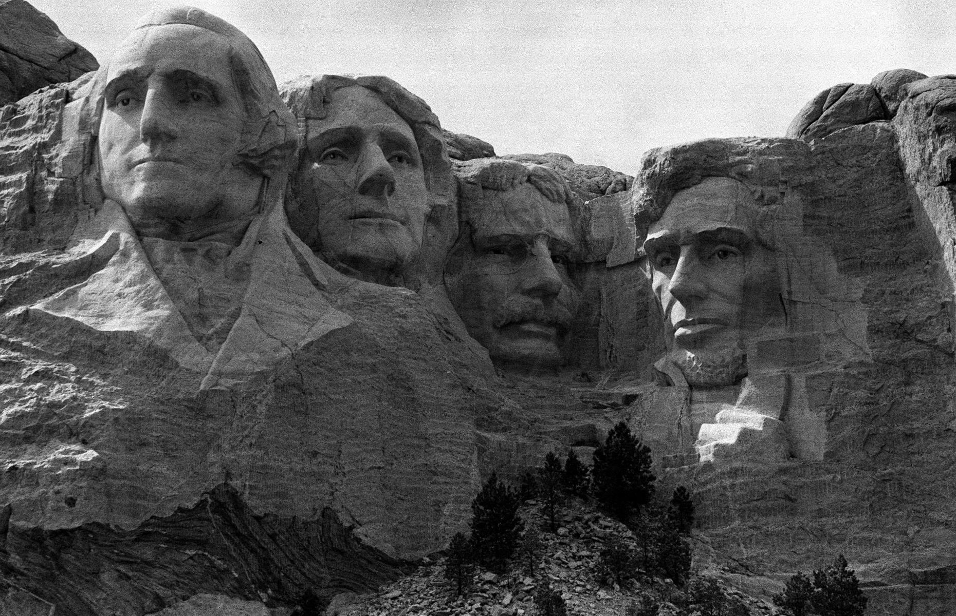 Then: Mount Rushmore, South Dakota