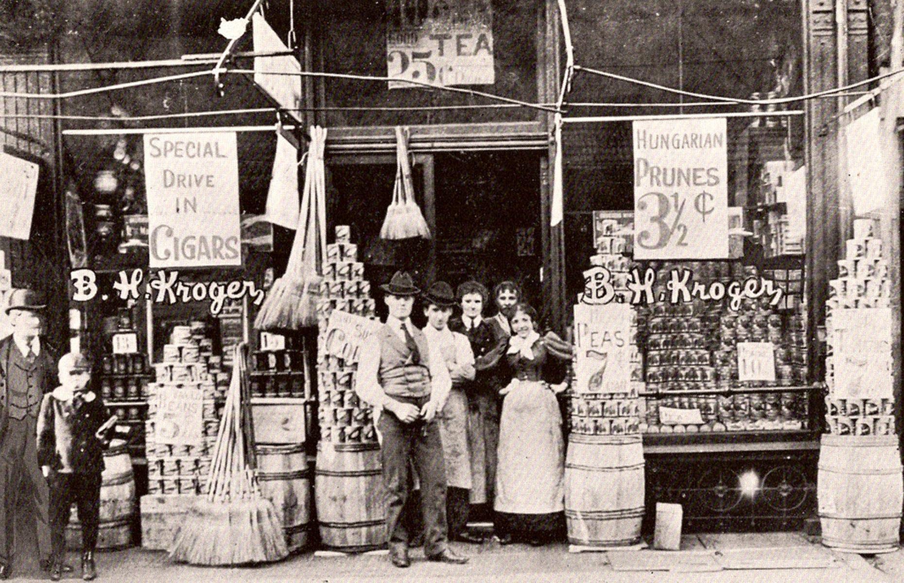 Kroger began as a bijou grocery store