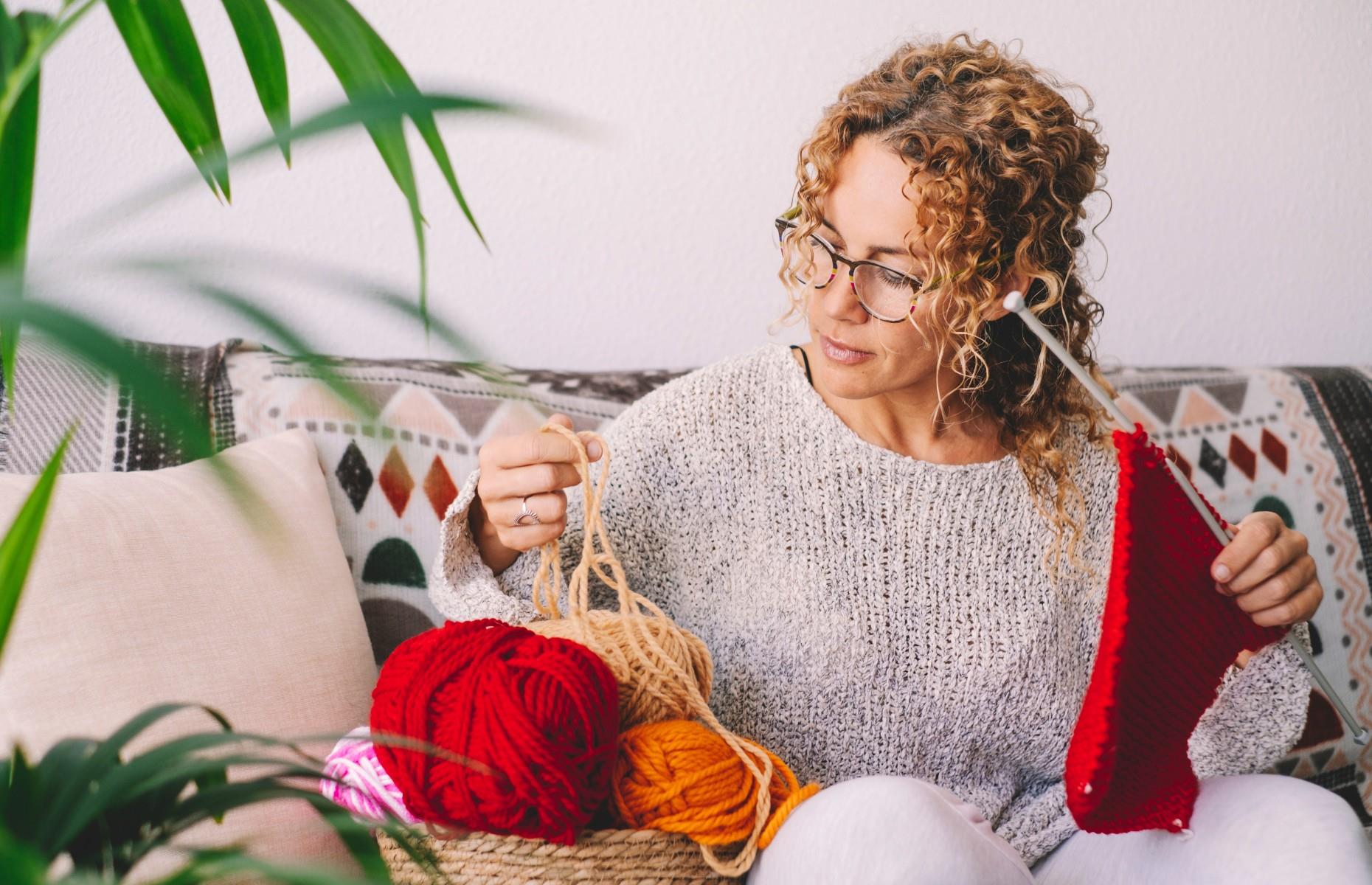 The hobby: knitting 