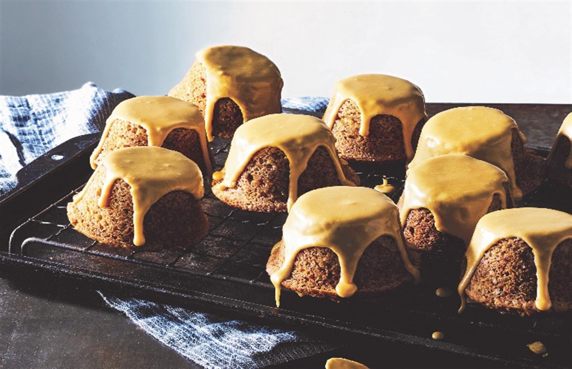 26. Coffee, cardamom and walnut cakes