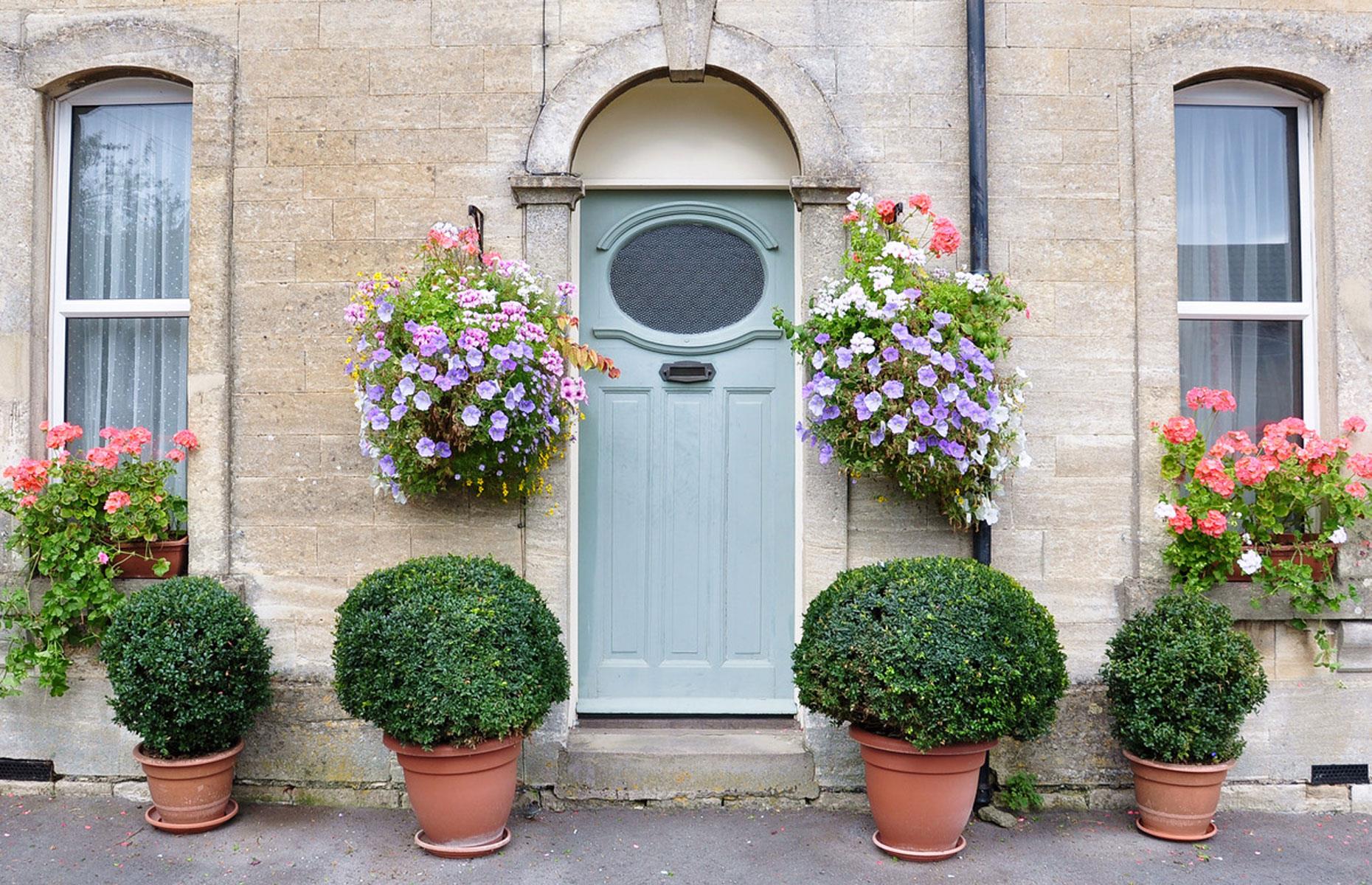 Hang pretty baskets
