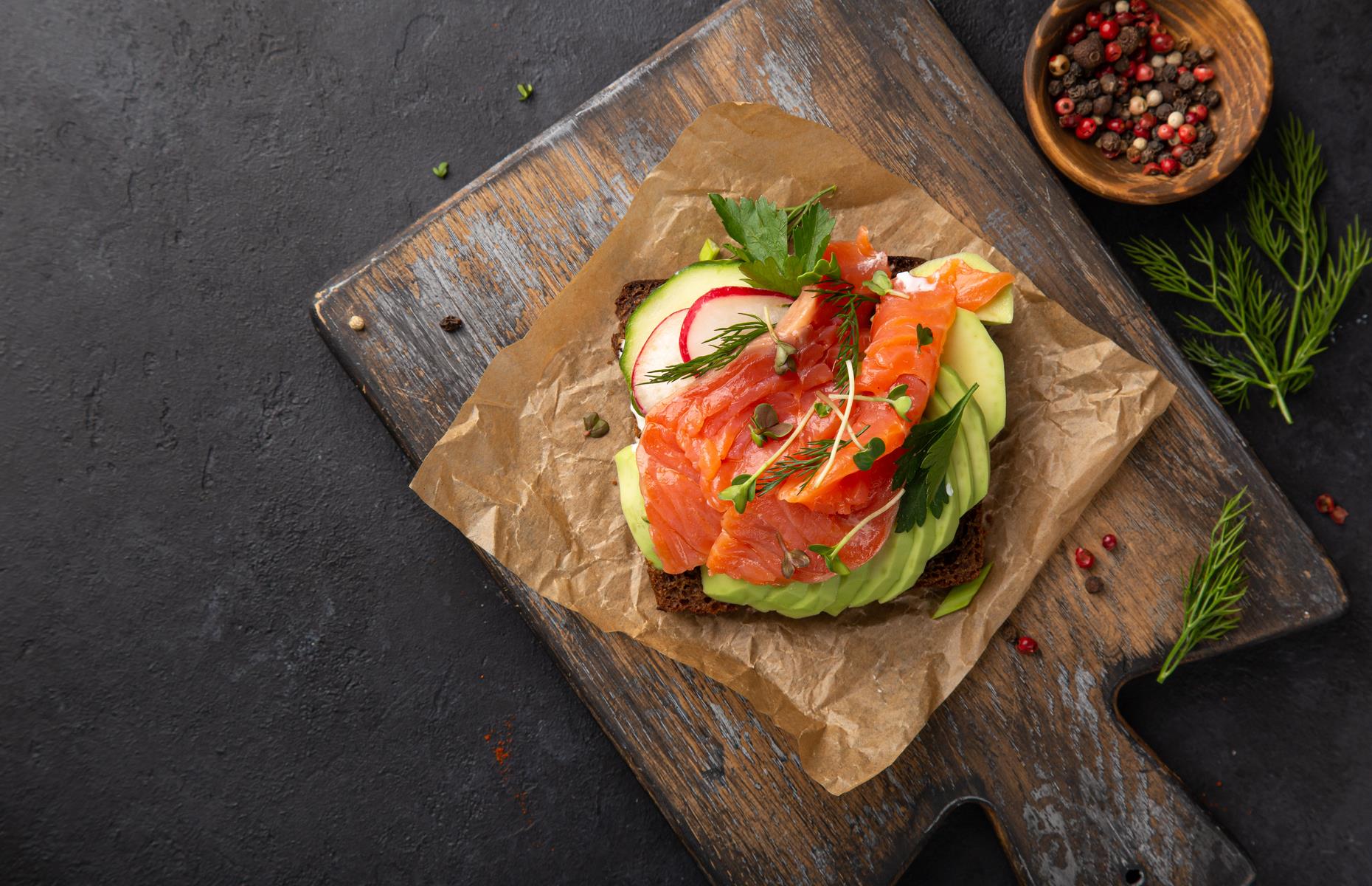 Scandinavian open sandwich