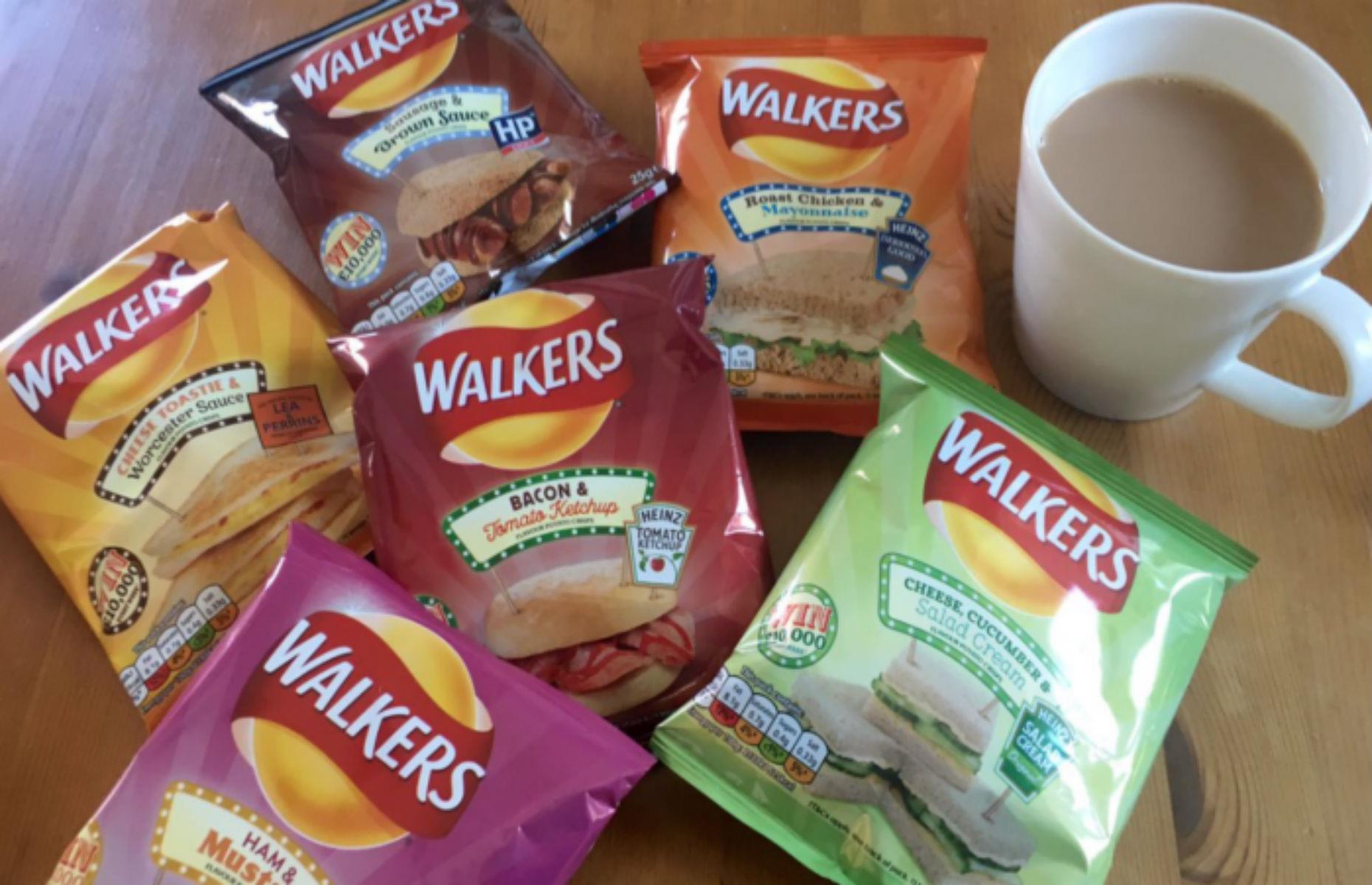 Sandwich-flavored crisps