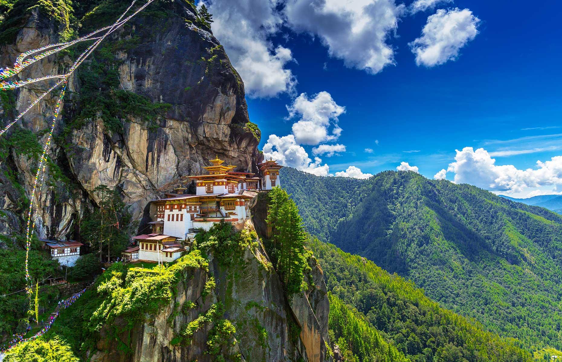 Bhutan, Asia: 255,000 visitors per year