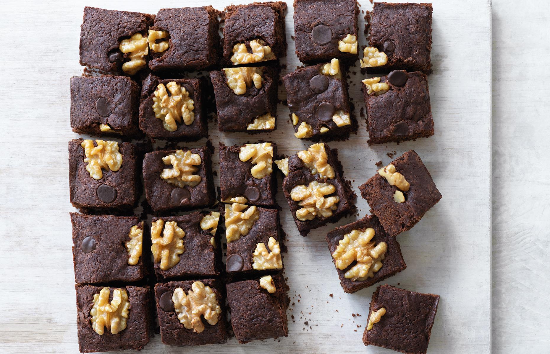Fudgy espresso brownies