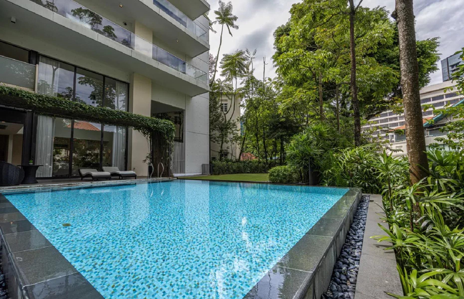 Modernes Stadthaus, Nassim Hill, Singapur