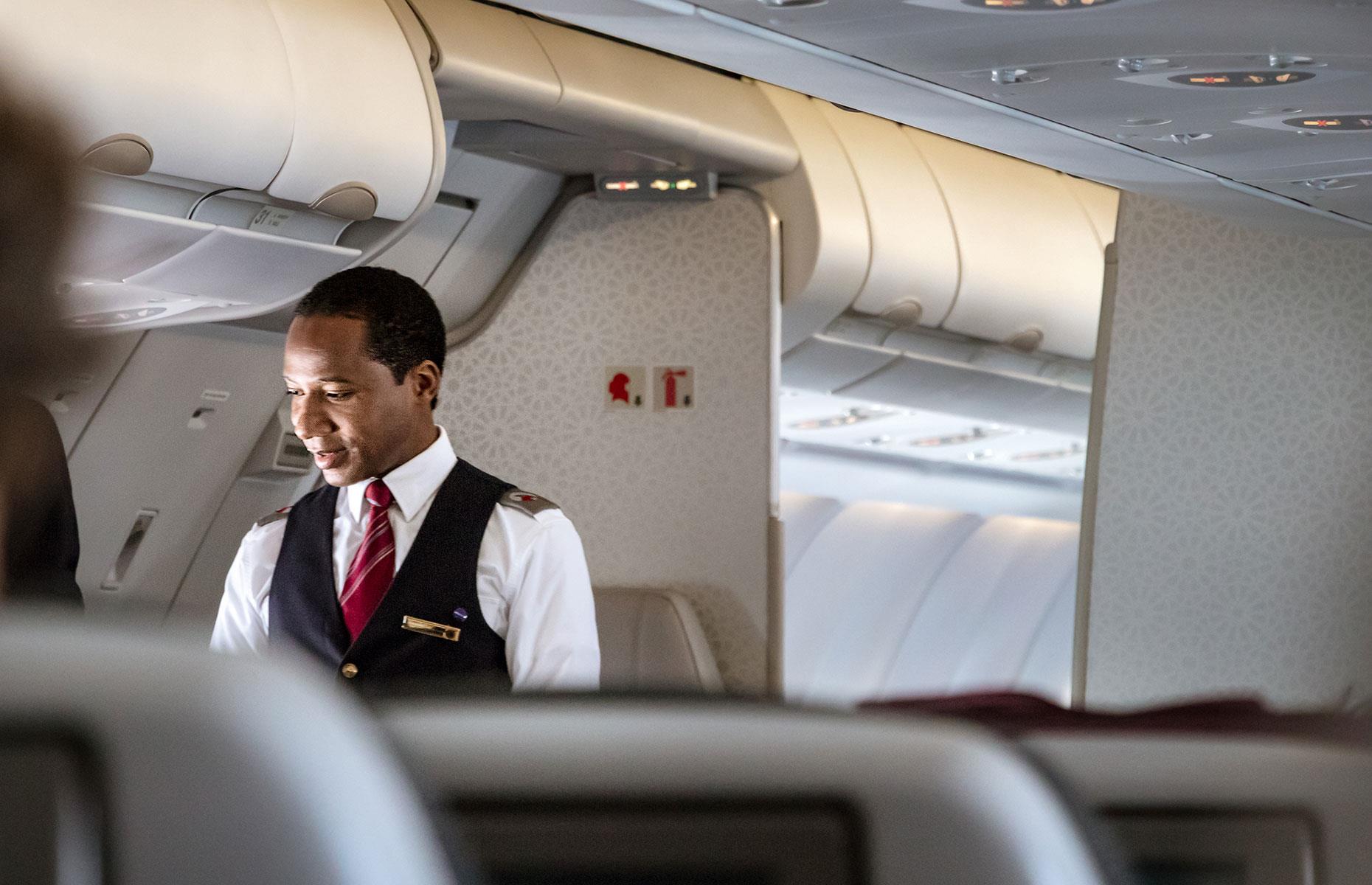 Flight attendants are paid once the plane doors close