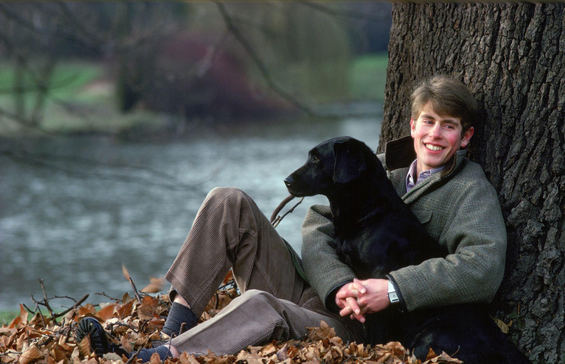 Prince Edward and his tortoise