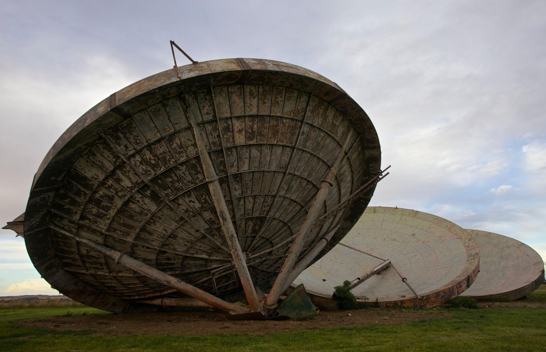 Former Tropospheric Scatter Dishes, RAF Stenigot, Lincolnshire, UK