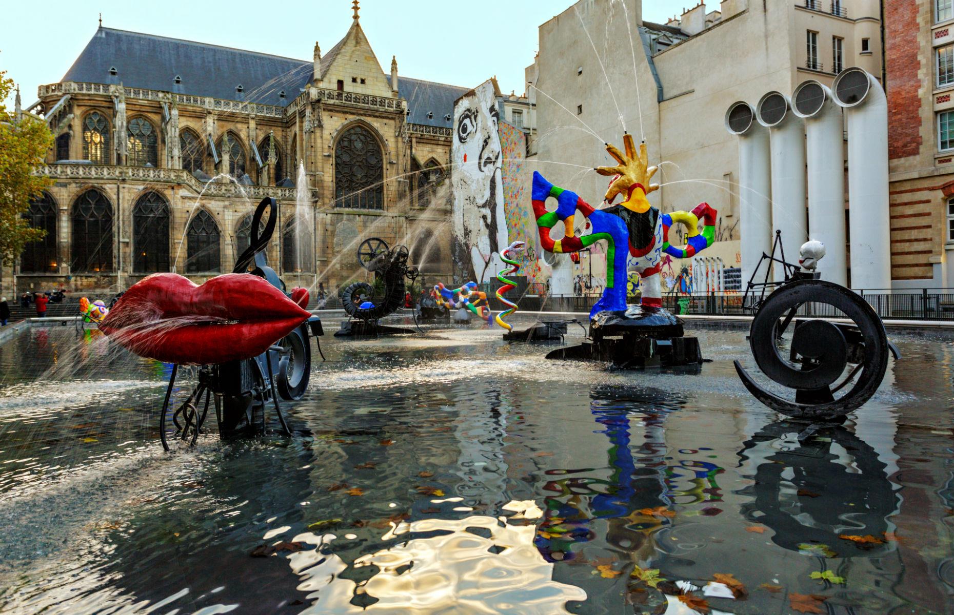 Stravinsky Fountain, Paris, France