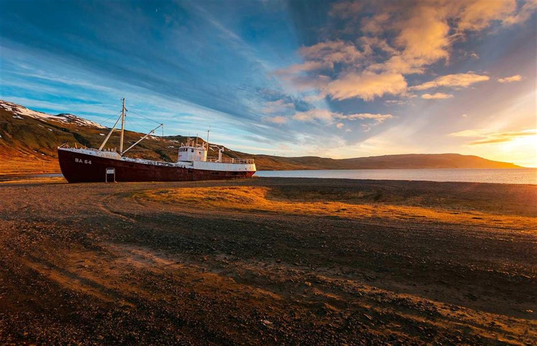 Garðar BA64, Westfjords, Iceland