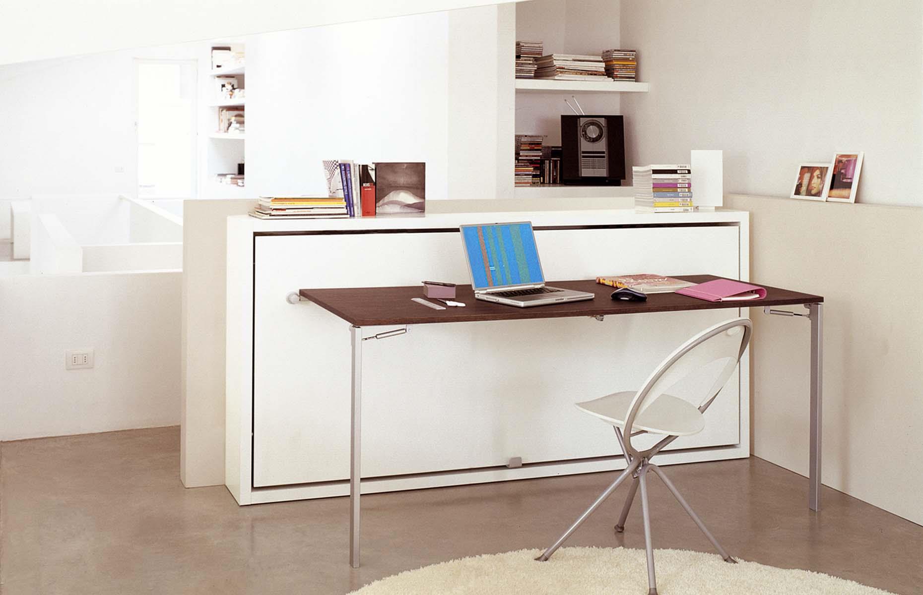 Before: a compact home office desk