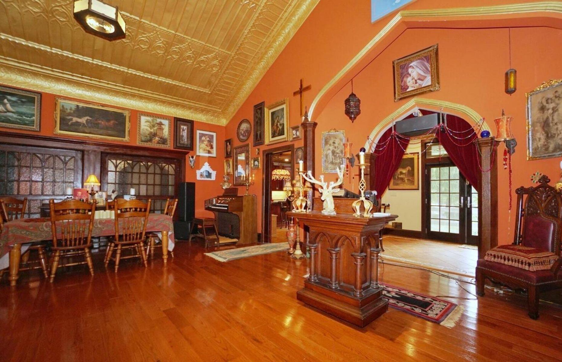 Colourful church conversion, New Jersey, USA