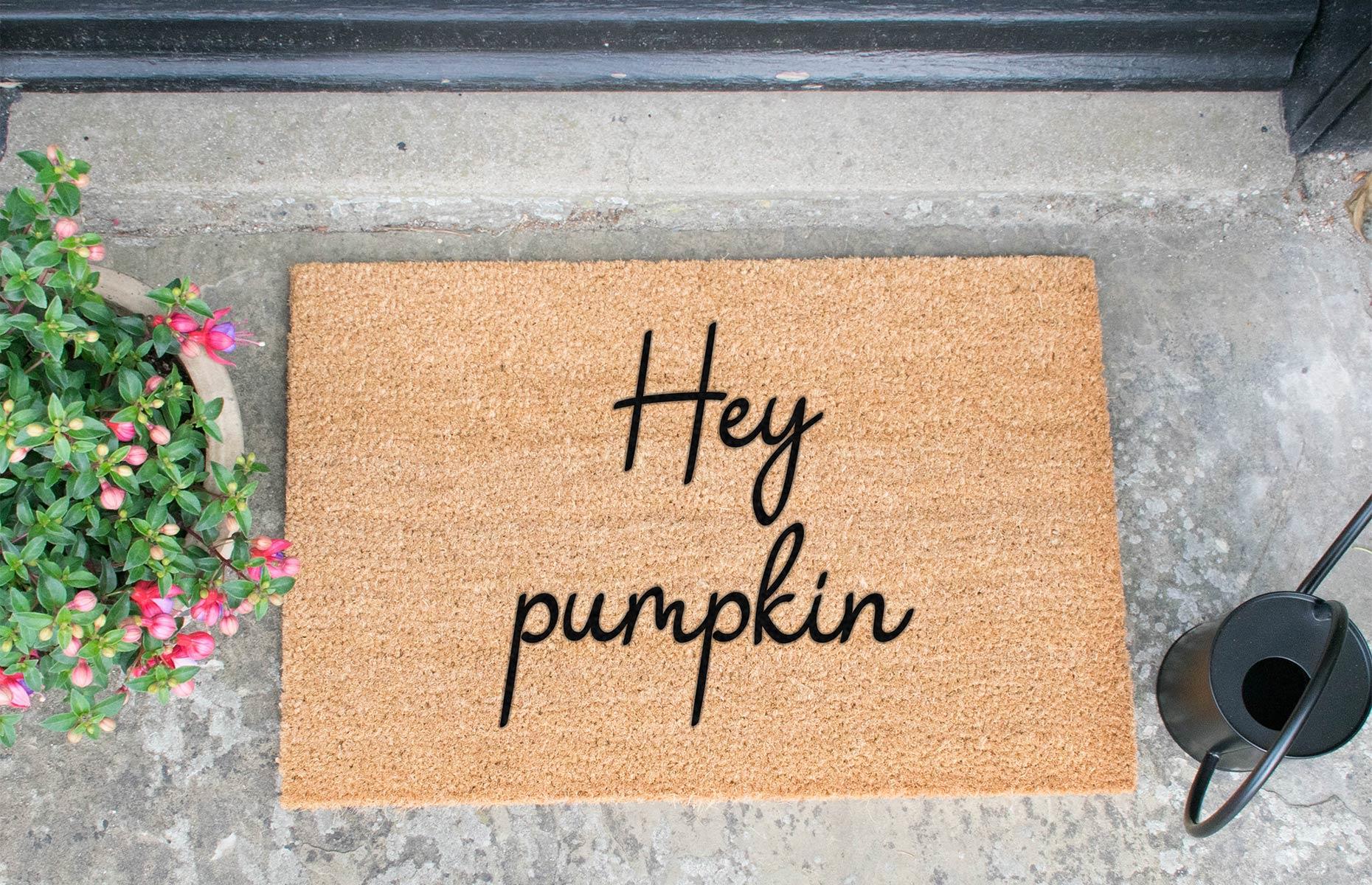Stencil your own doormat
