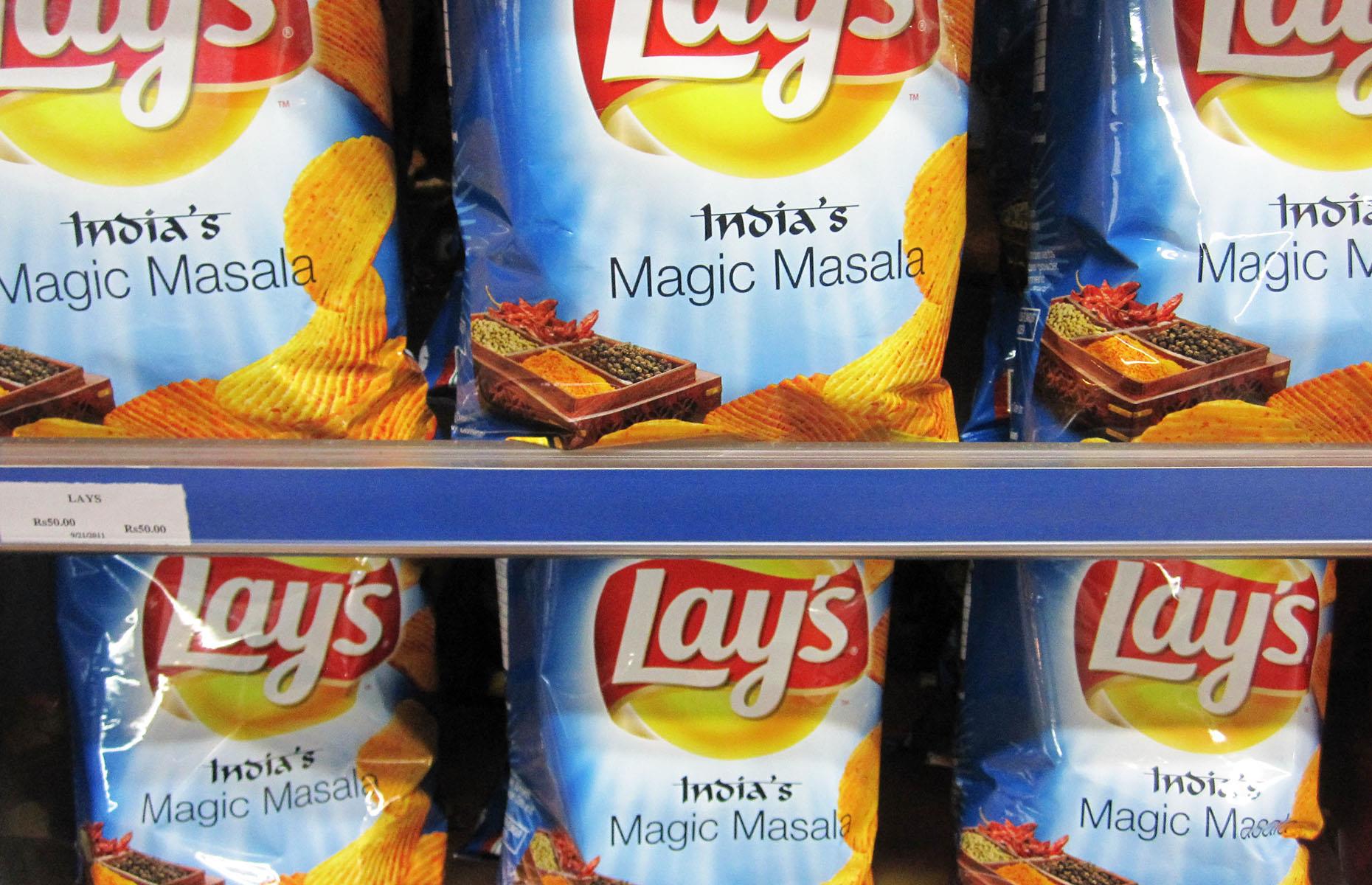 You can get masala and salmon-flavoured Lay’s