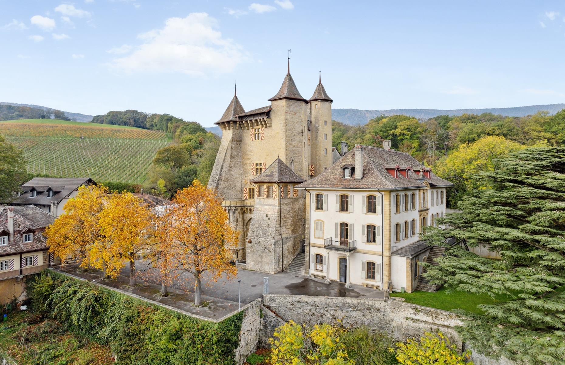 Le Château de Vaumarcus, Neuchatel, Switzerland