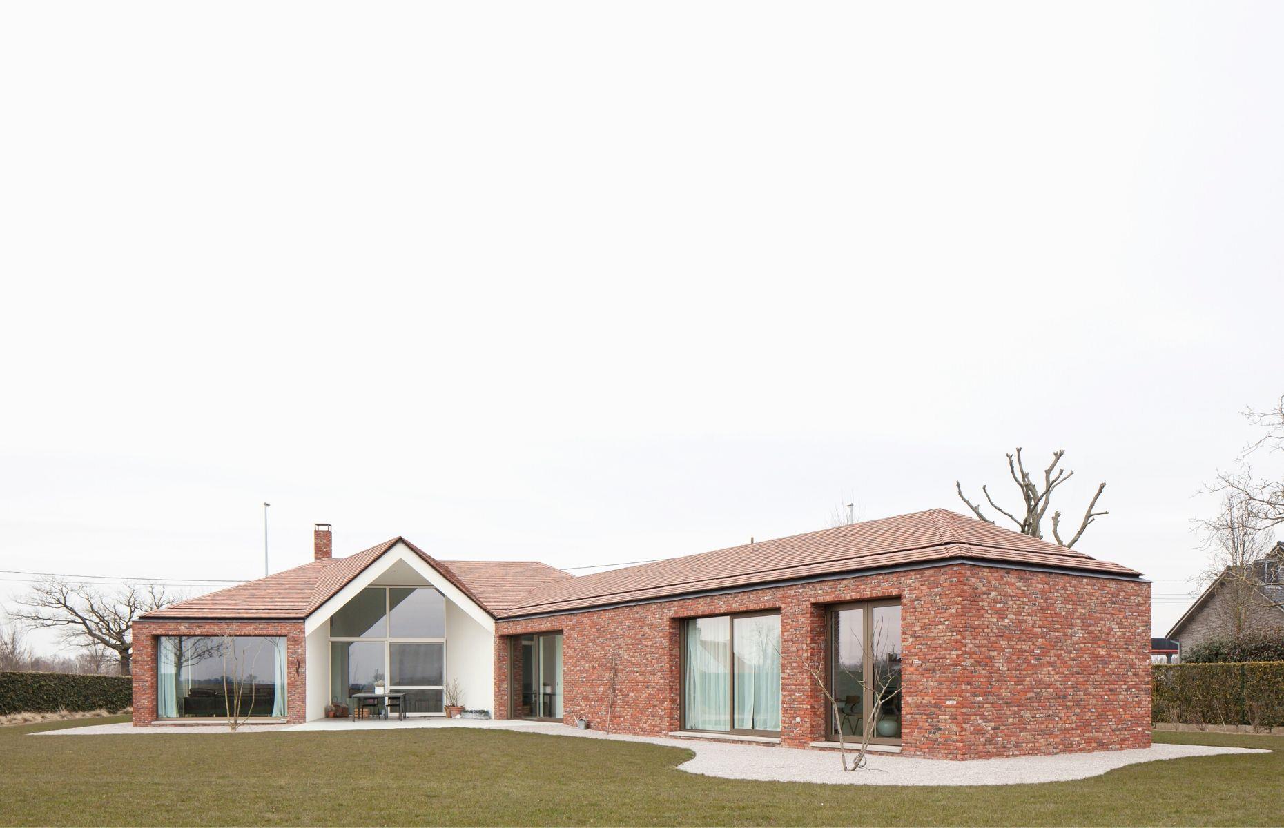 Angular brick extension, Pittem, Belgium