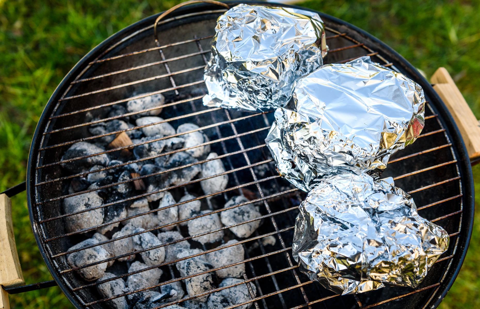 Speed up cooking with foil