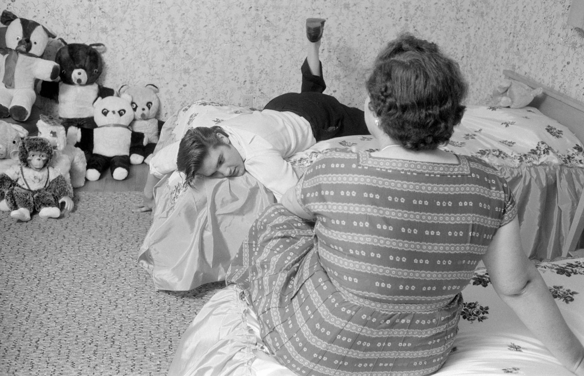 Elvis, happiest at home
