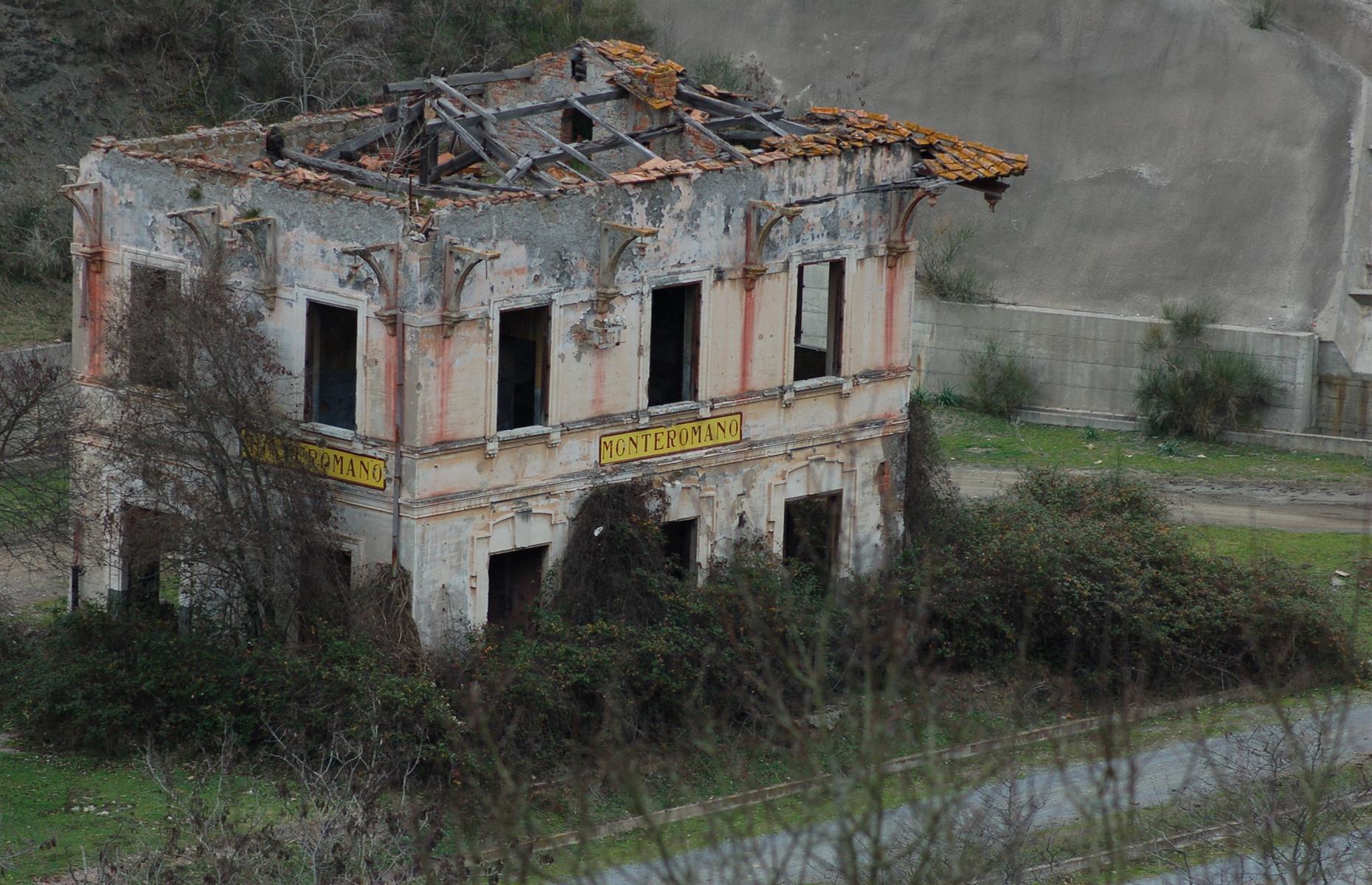 Bahnhof von Monte Romano, Italien