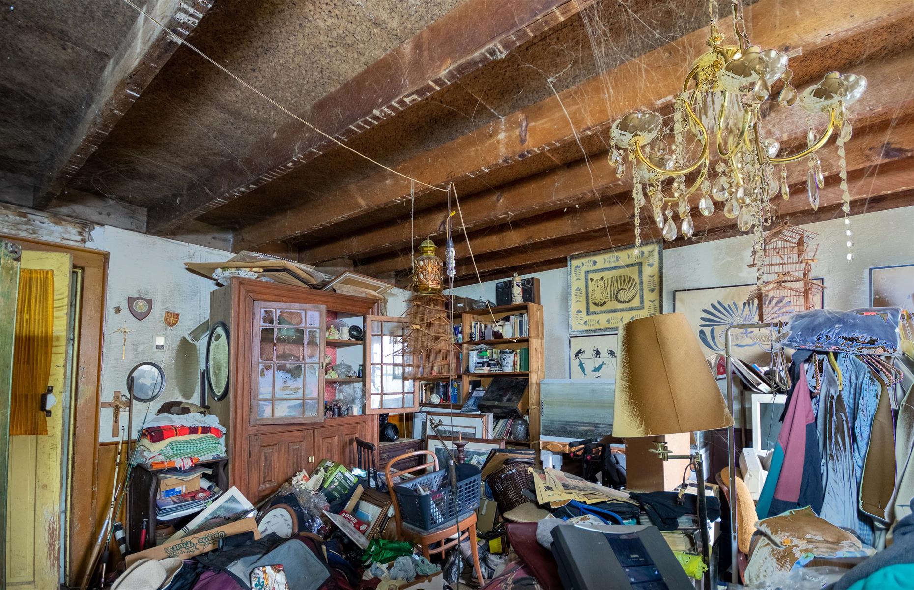 Forgotten hoarder's cabin