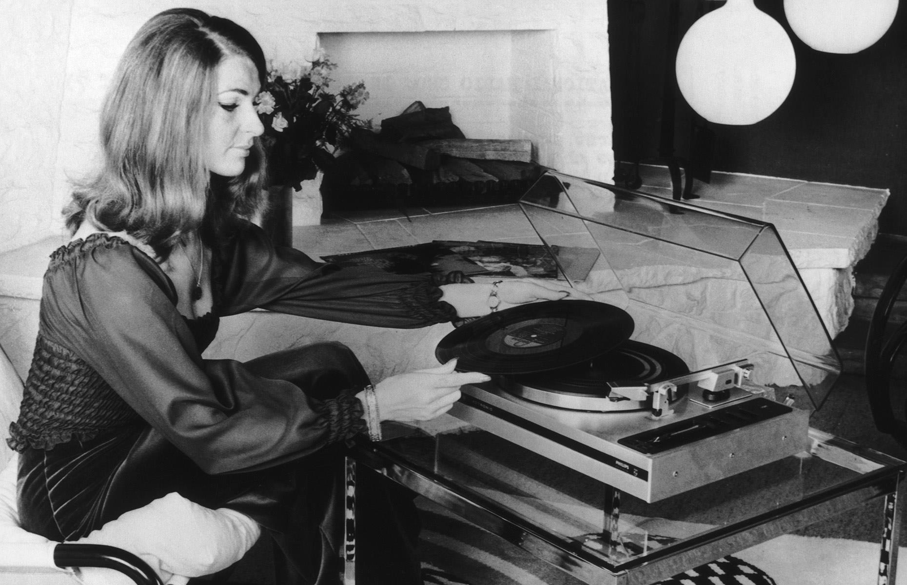 Then: vinyl record players