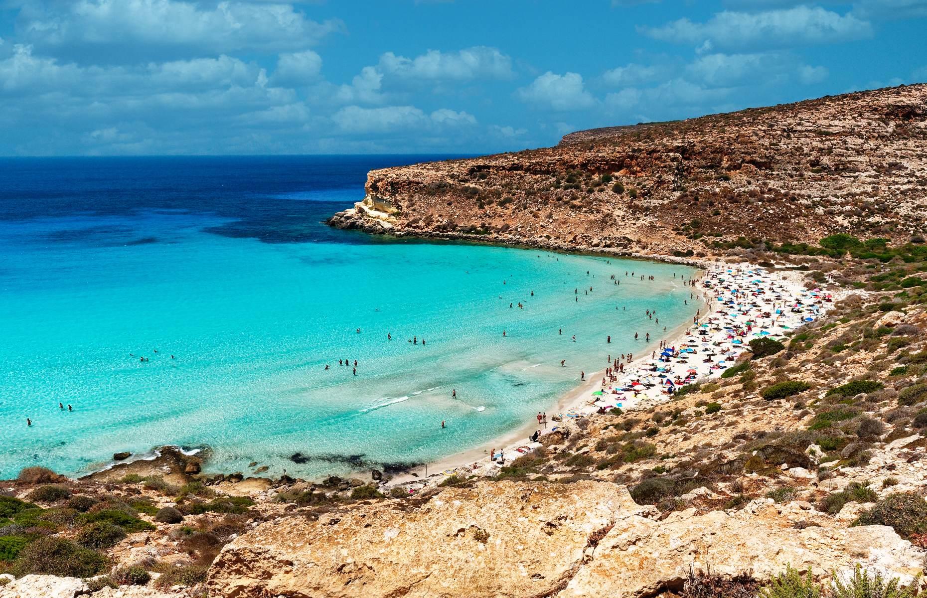 Spiaggia dei Conigli, Lampedusa, Italy