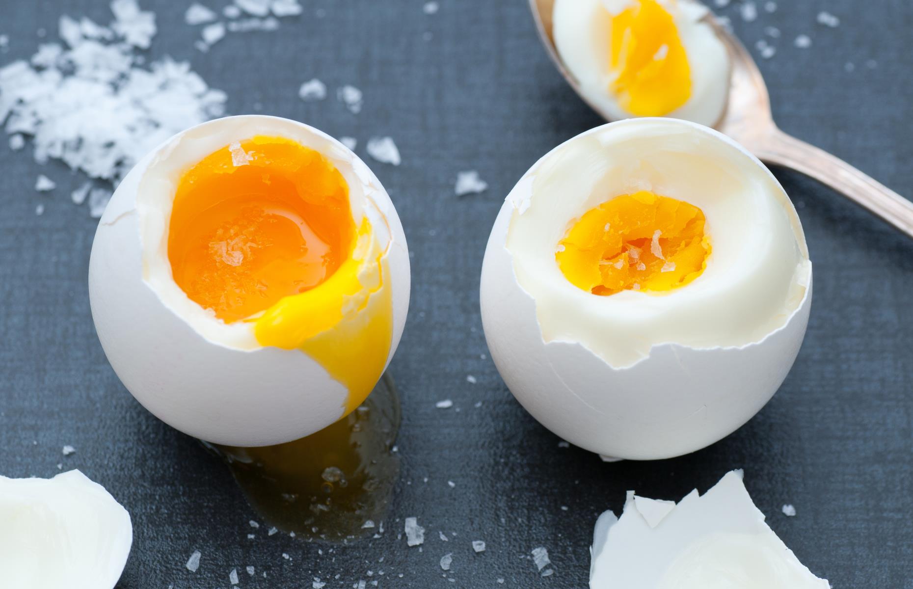 Hard boiled eggs need to be cooled once cooked