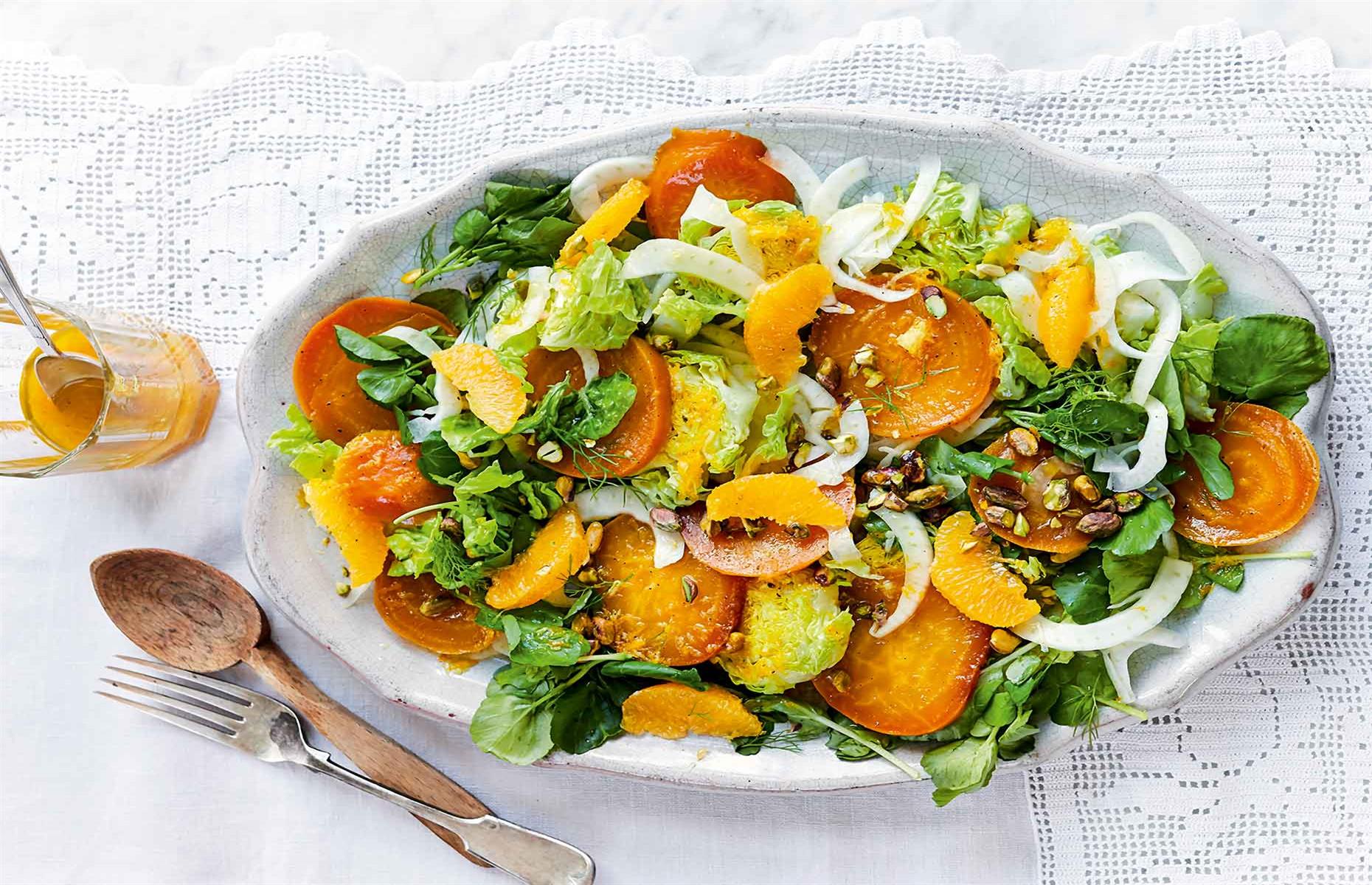 Beetroot, orange and fennel salad