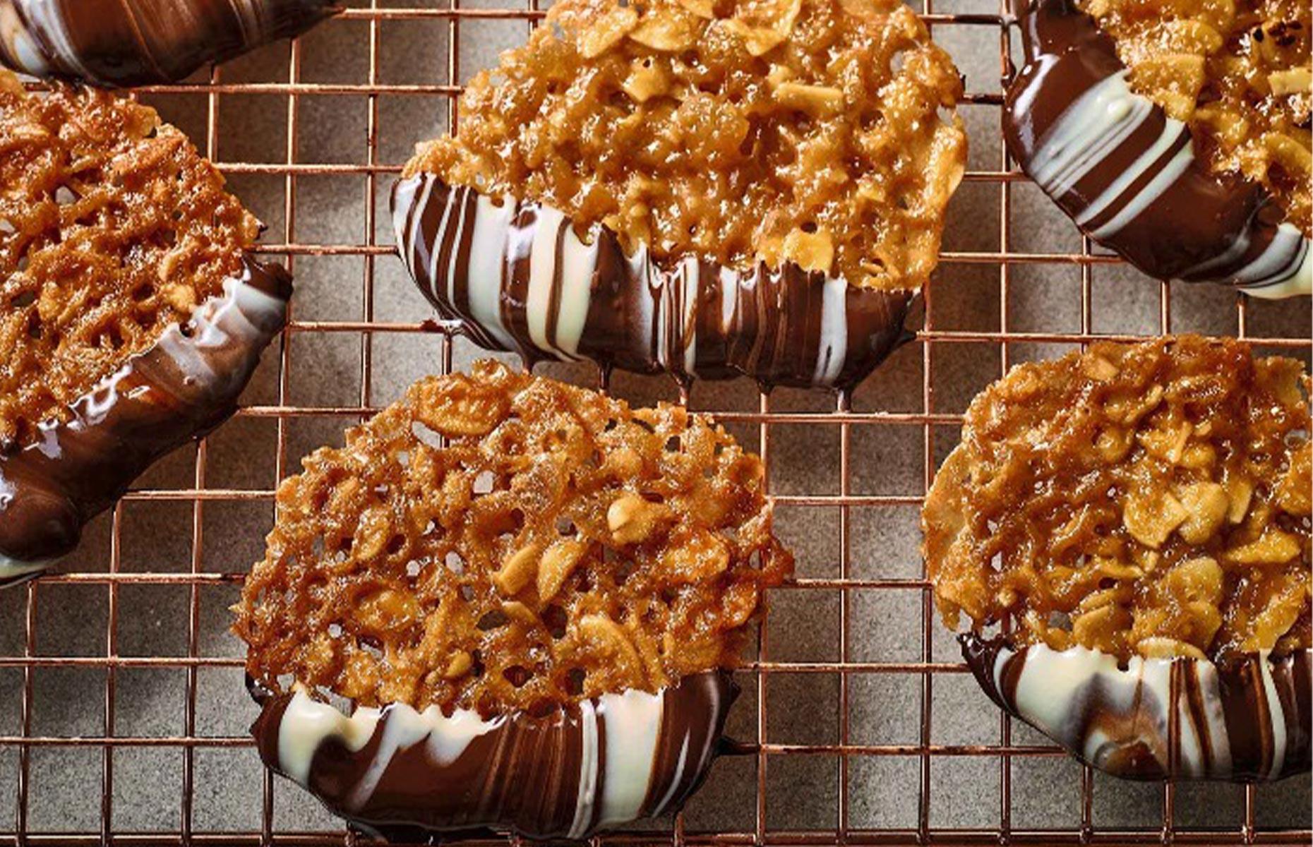 27. Ginger and almond Florentines