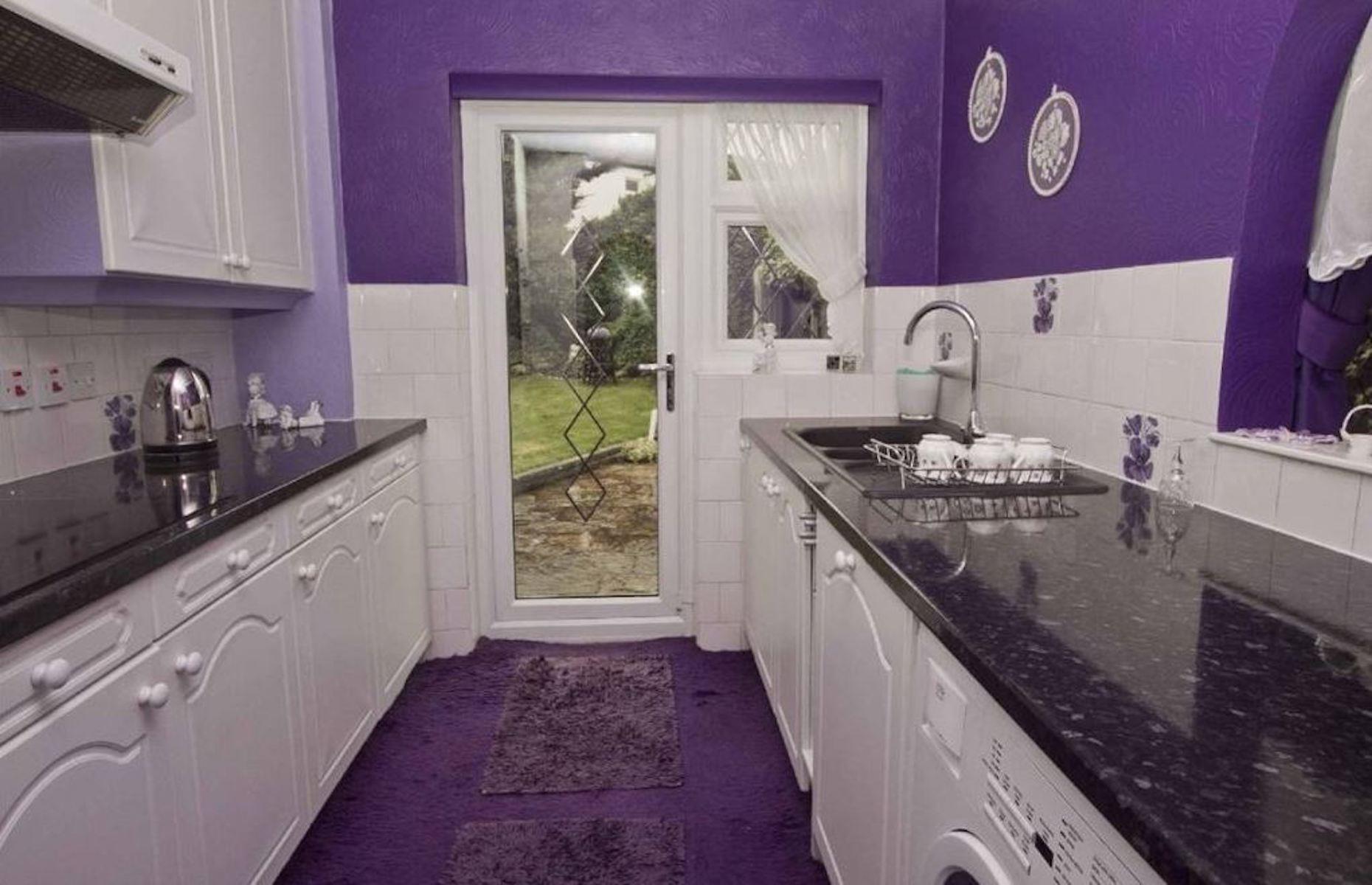 Purple house, Middlesex, UK