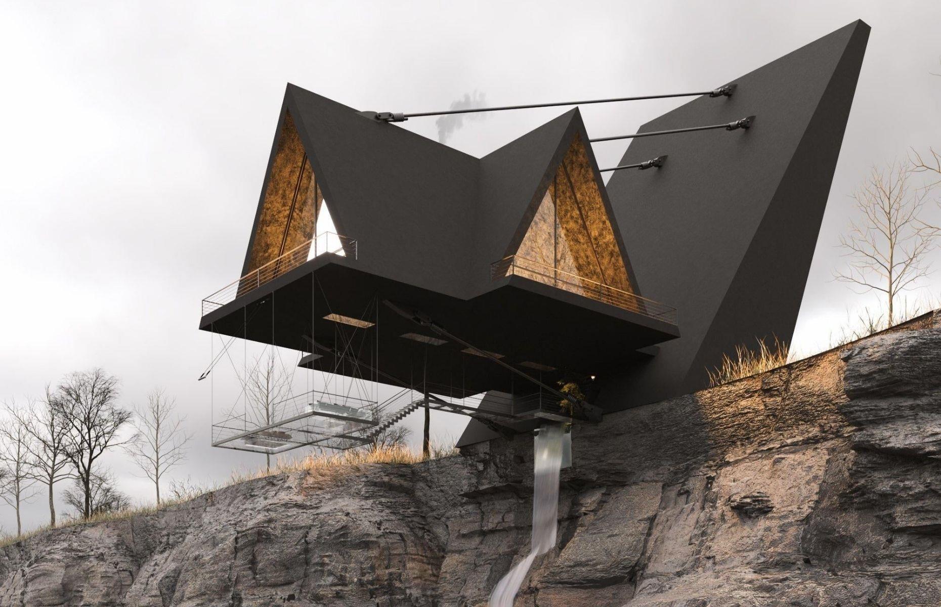 Casa suspendida: Diseño en voladizo