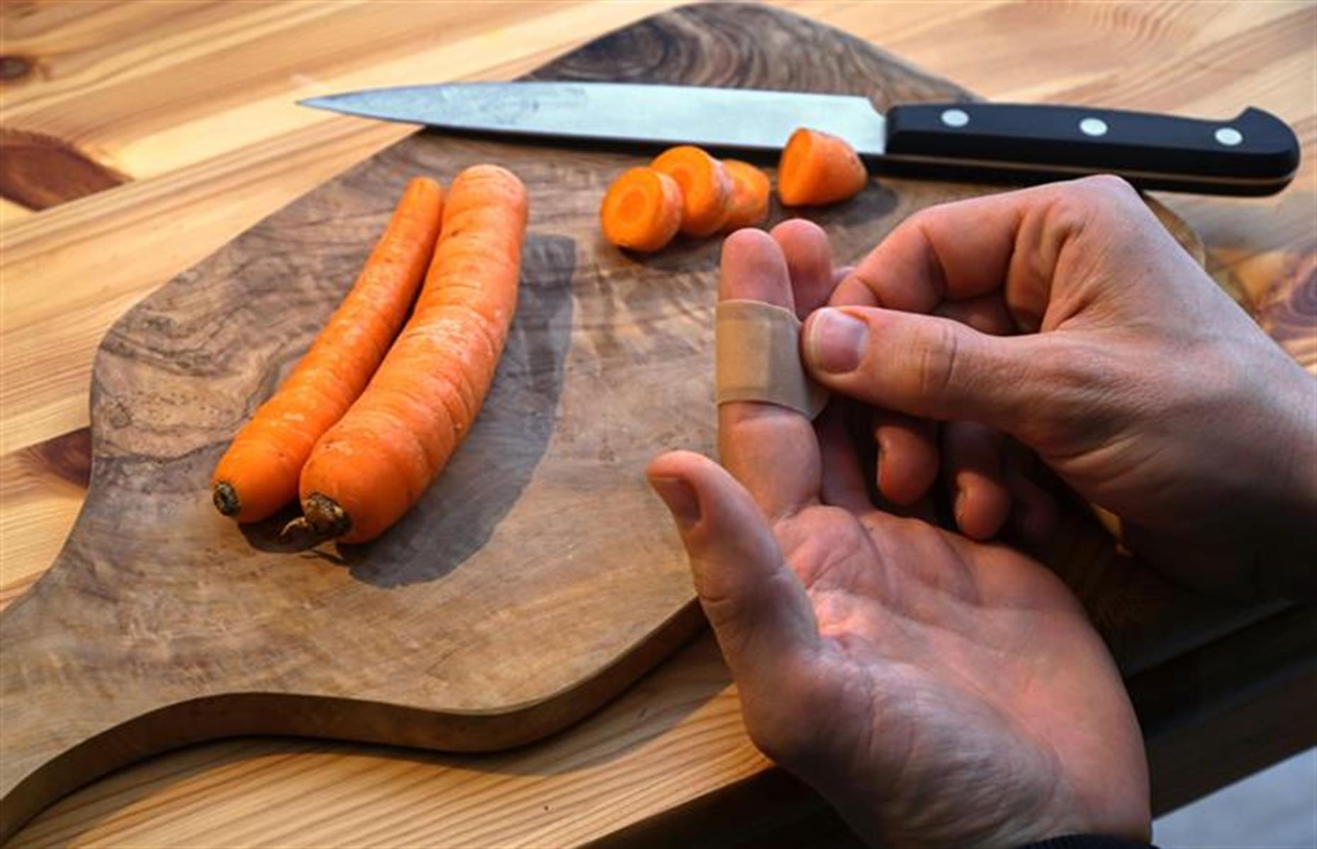 19. Cooking with open wounds on your hands