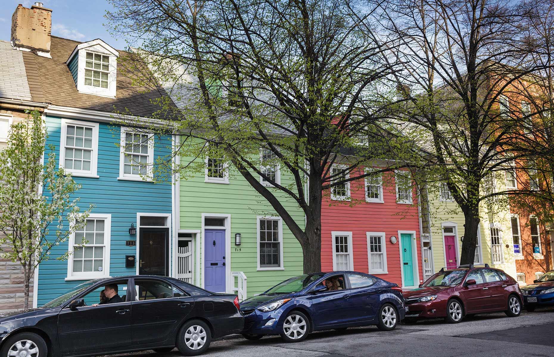 Baltimore: iconic rowhouses