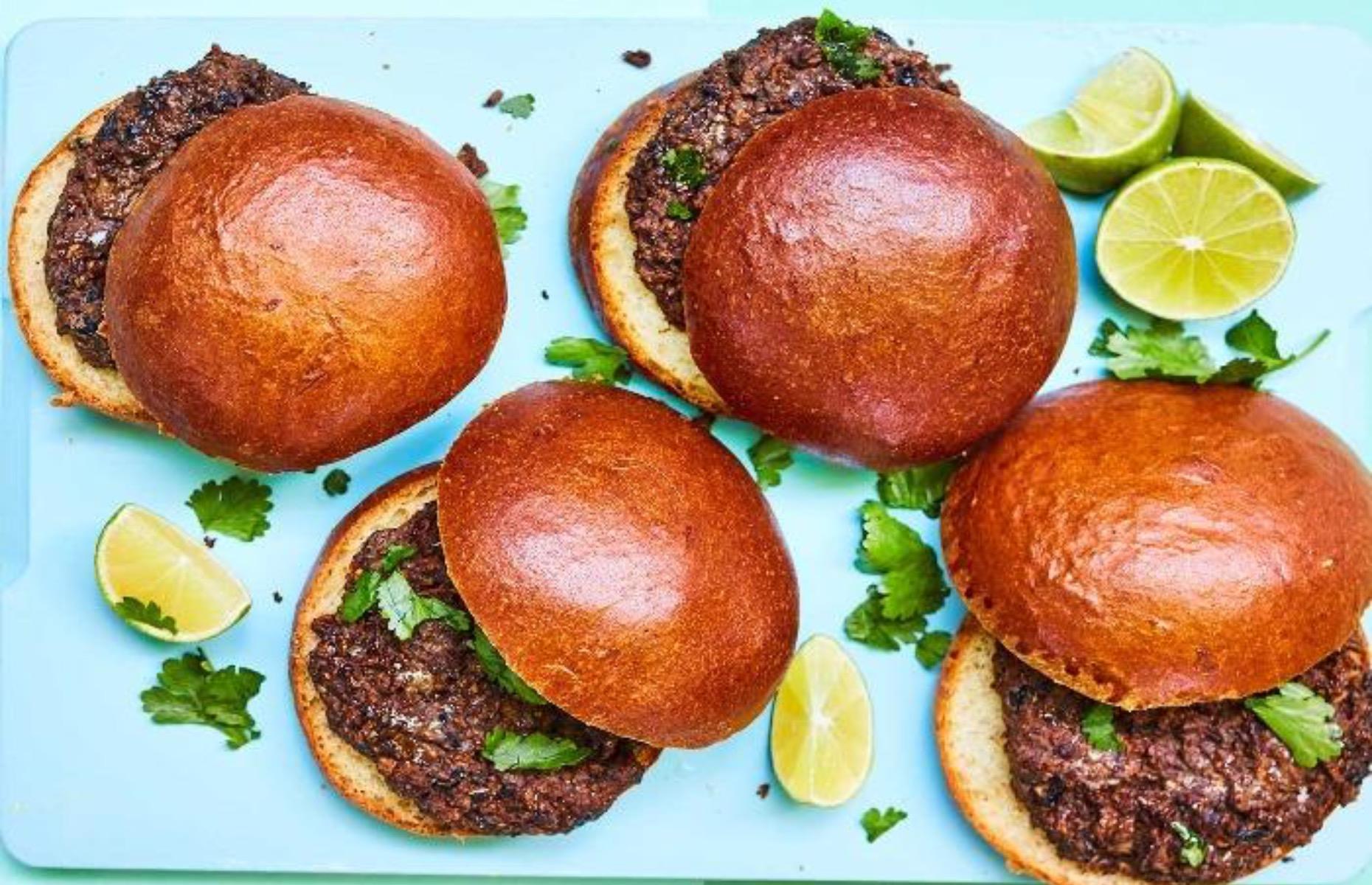 Try this chipotle, mushroom and black bean burger