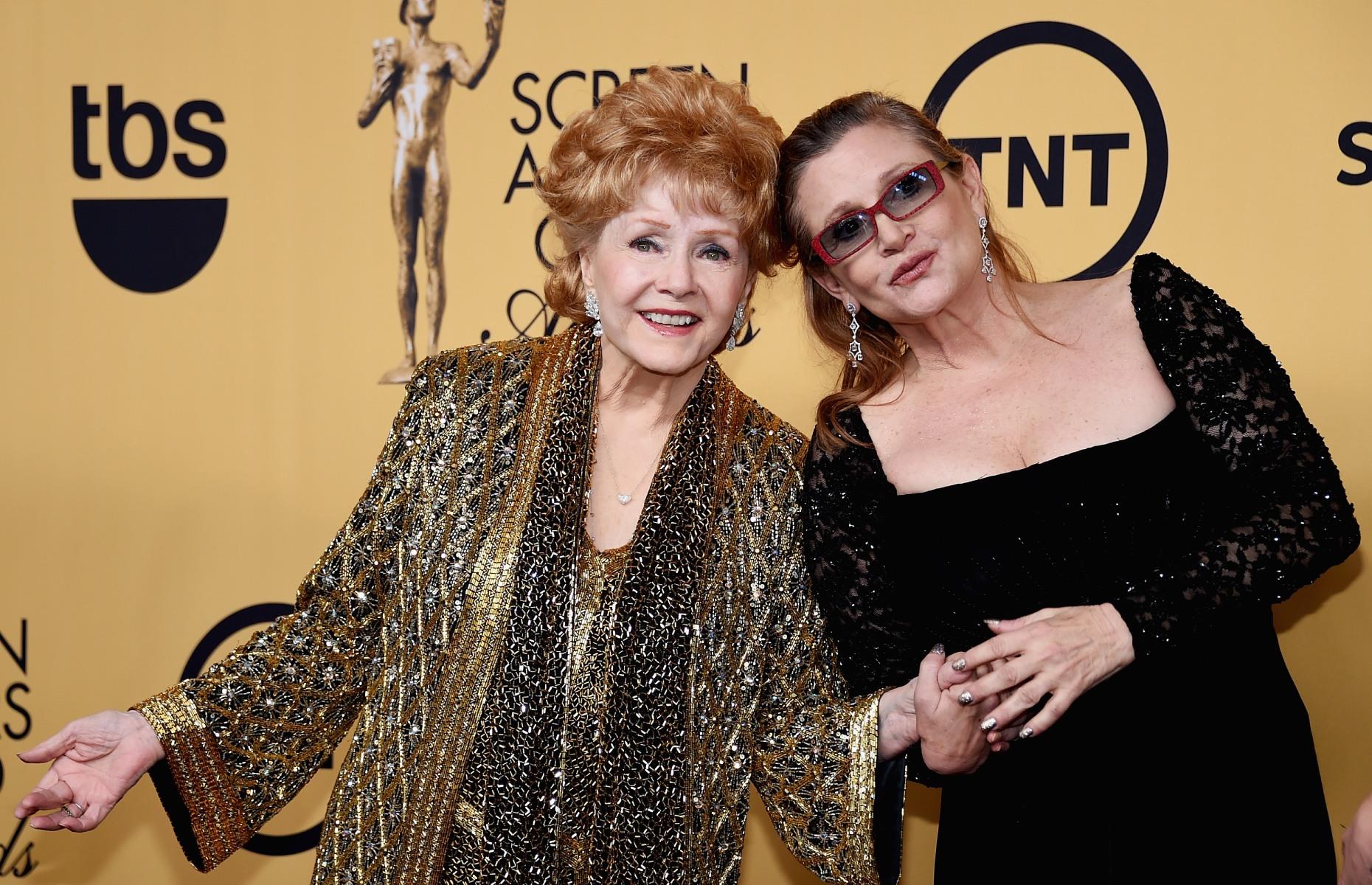 Debbie Reynolds and Carrie Fisher