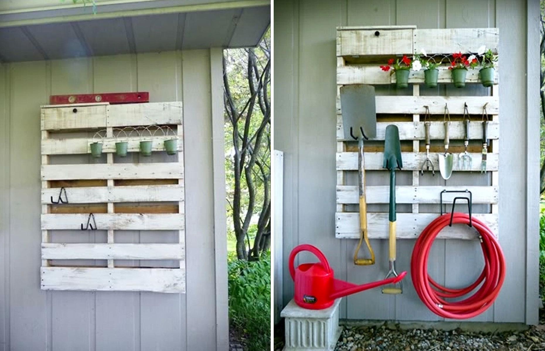 Store garden tools