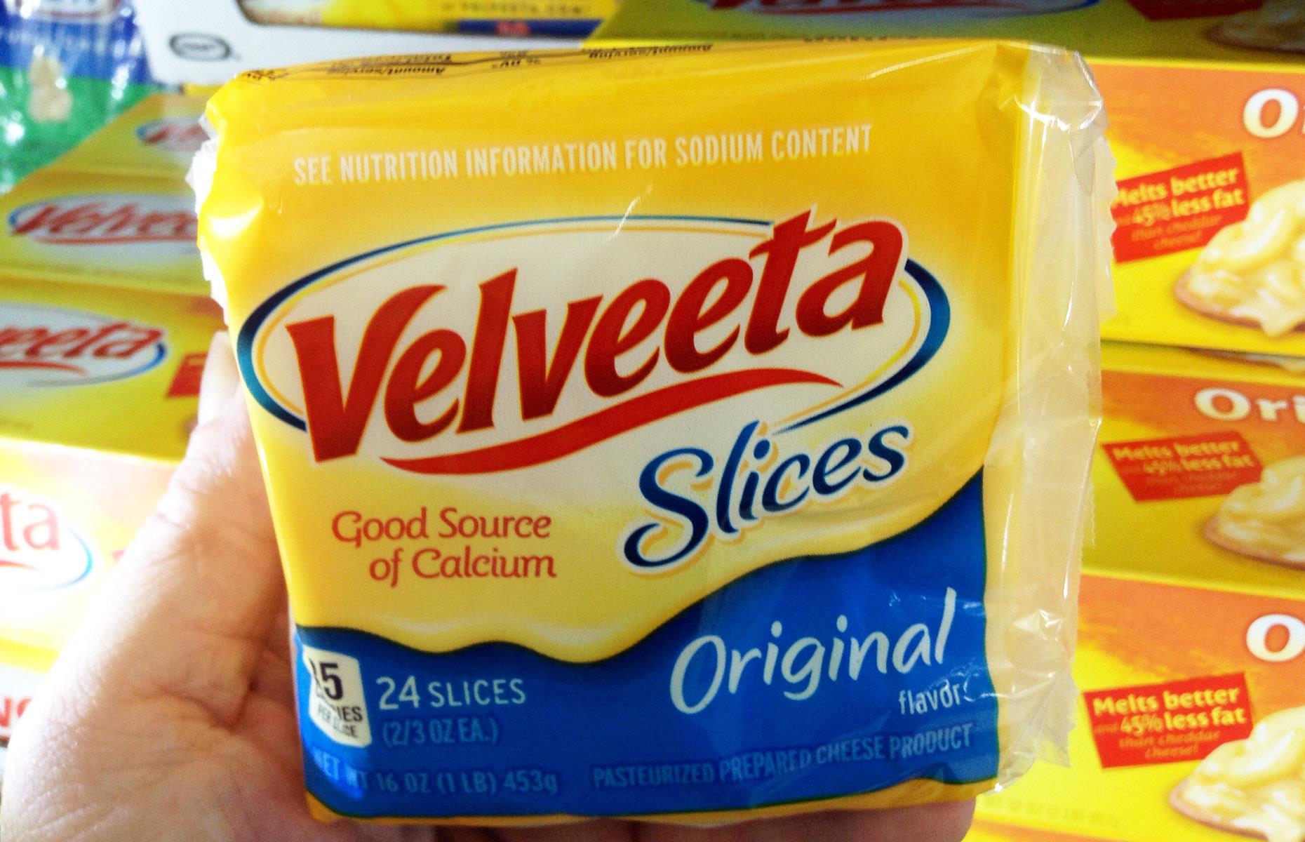 Nowadays Velveeta doesn’t contain cheese