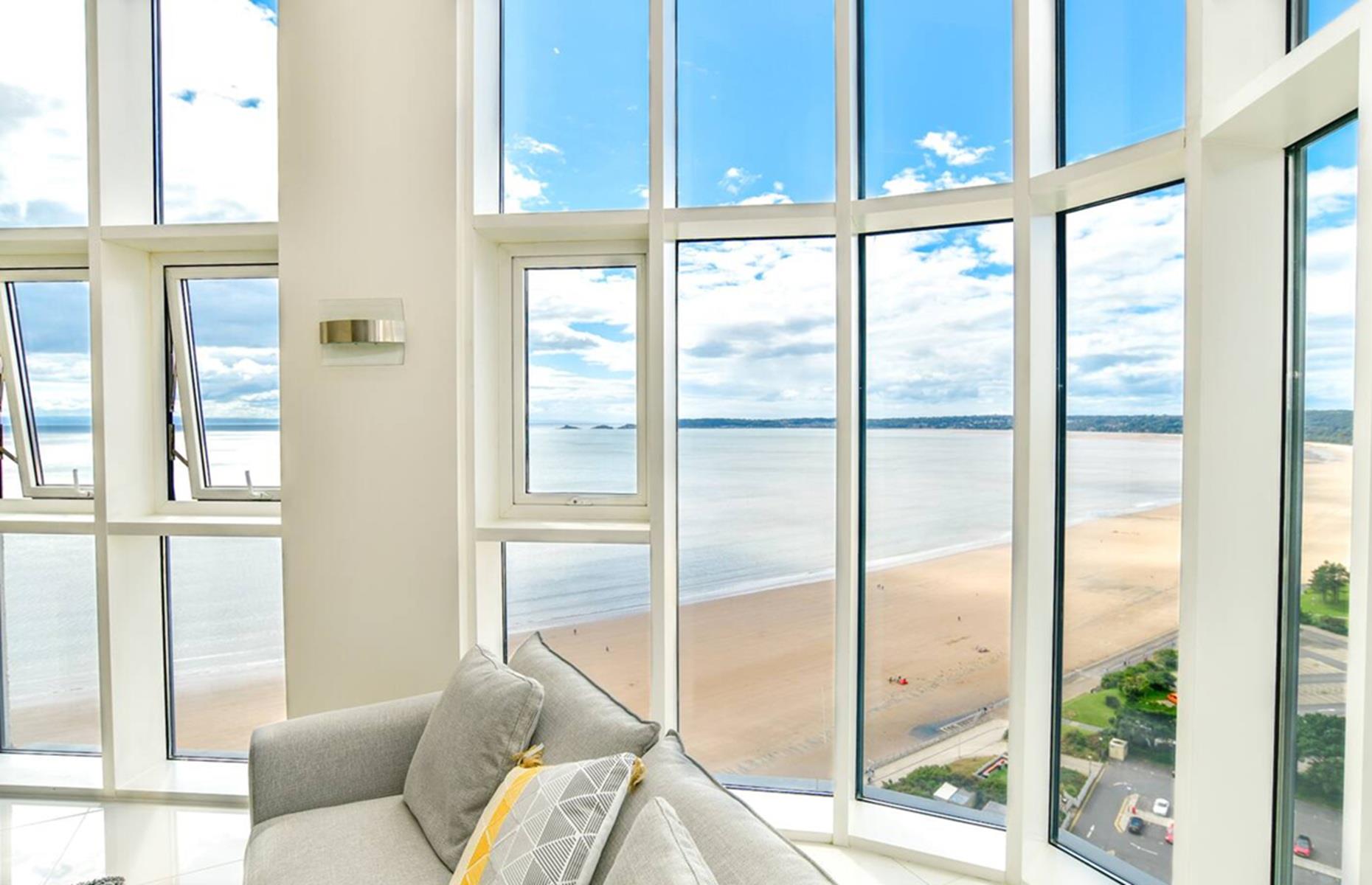 Beautiful beachfront scenery