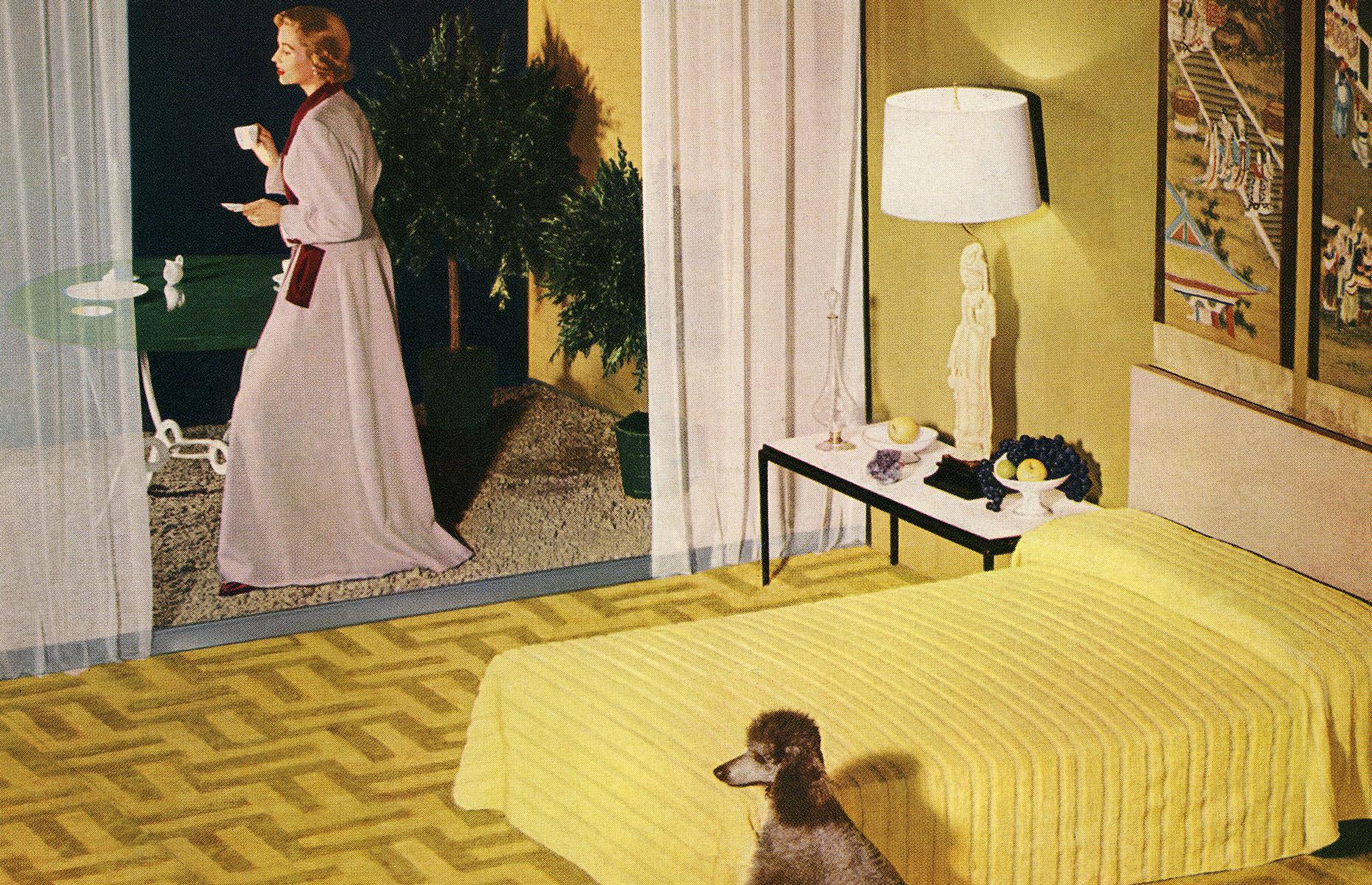 The modern bedroom 