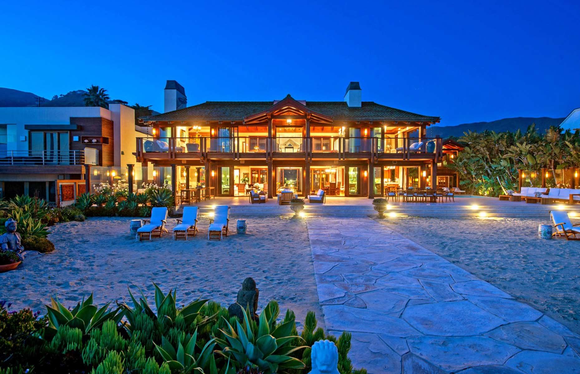 Pierce Brosnan's beachfront mega-mansion, California, USA