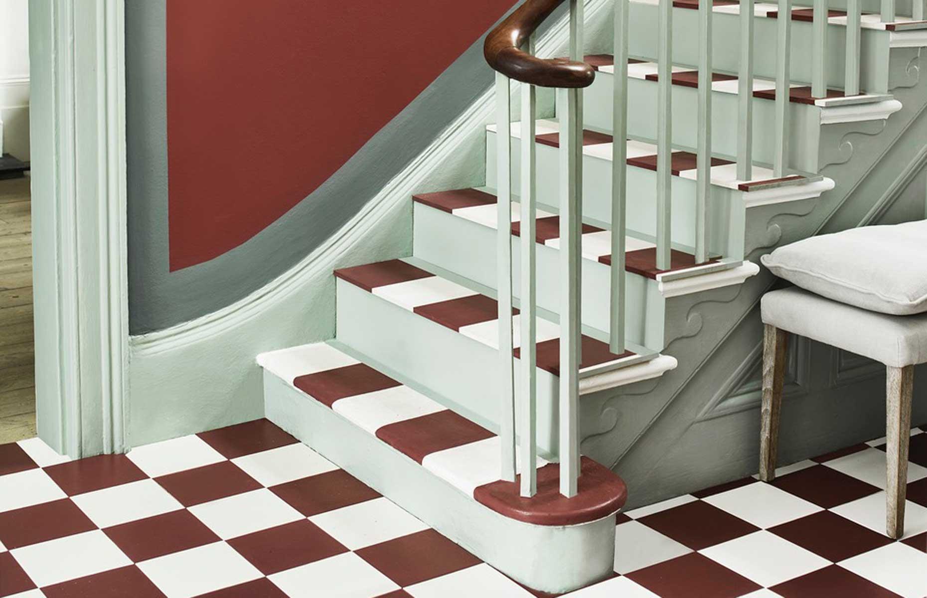Chequer board the hallway