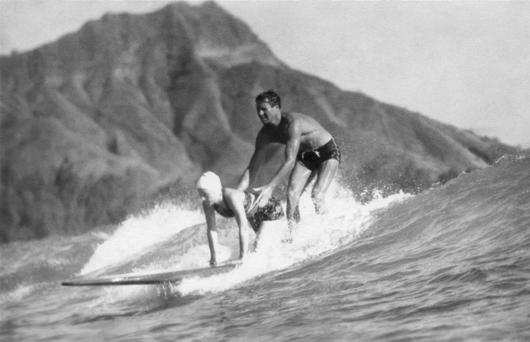 1930: Mass-produced surfboards