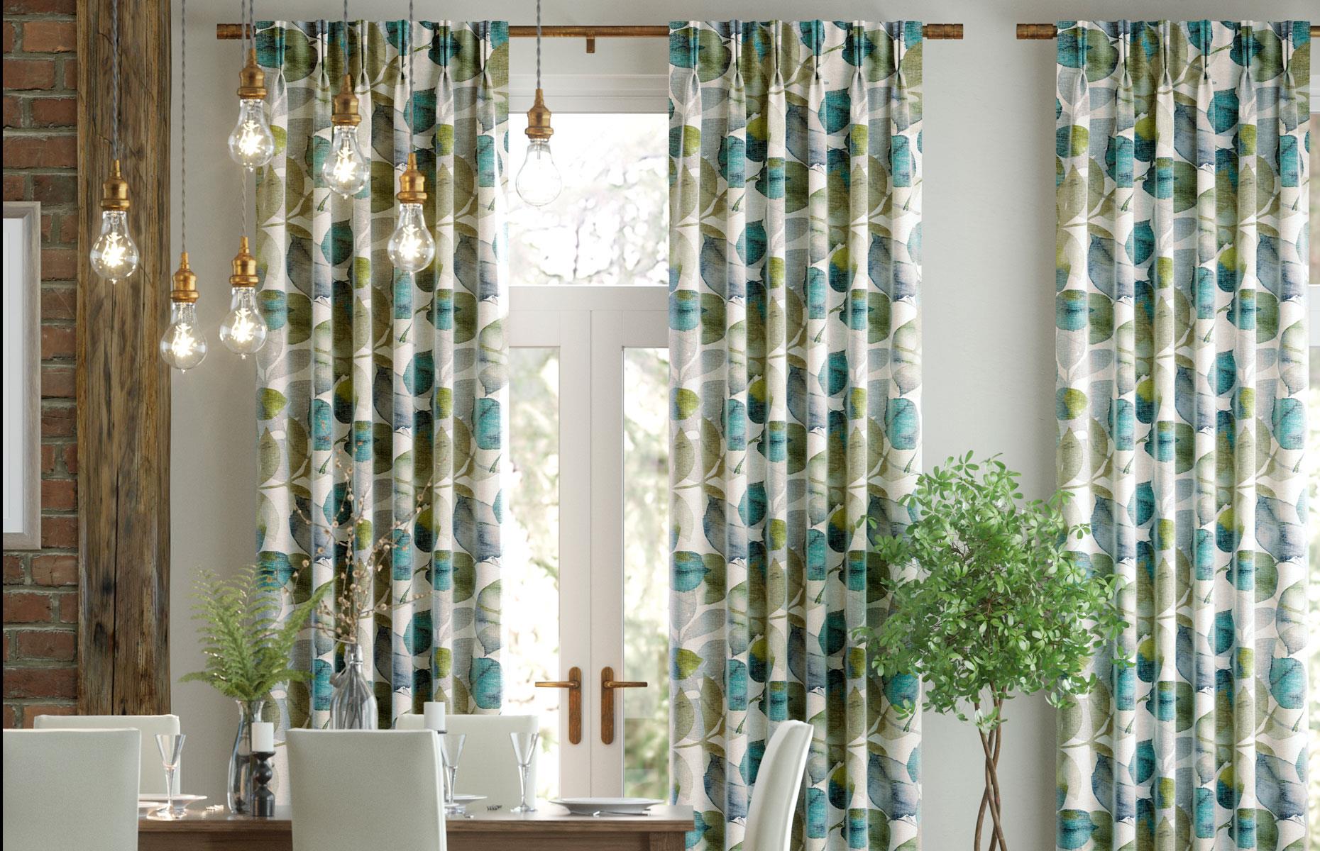 Tailored pinch pleat curtains